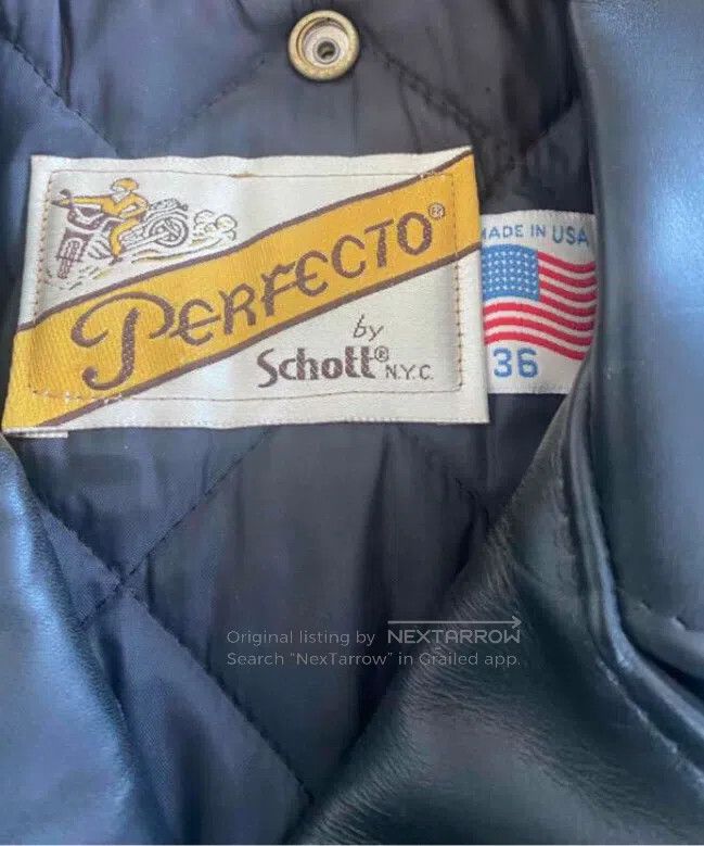 Schott Schott 618, cable-stayed leather coat, heavy cowhide Size US S / EU 44-46 / 1 - 2 Thumbnail