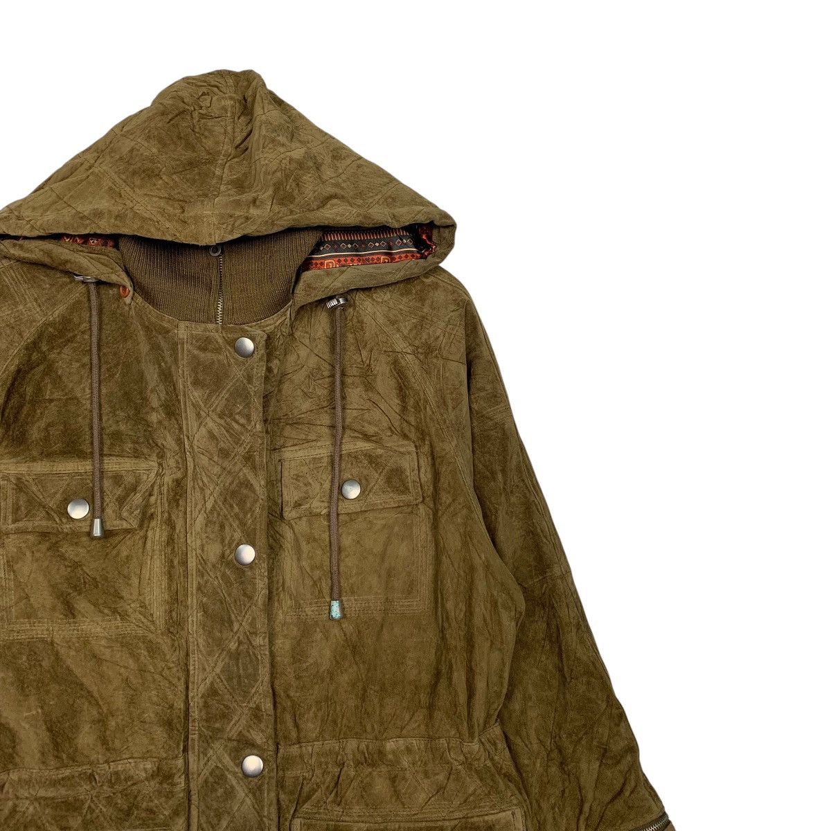 Japanese Brand Joe Cleopatra Hooded Long Jacket Size XL / US 12-14 / IT 48-50 - 5 Thumbnail