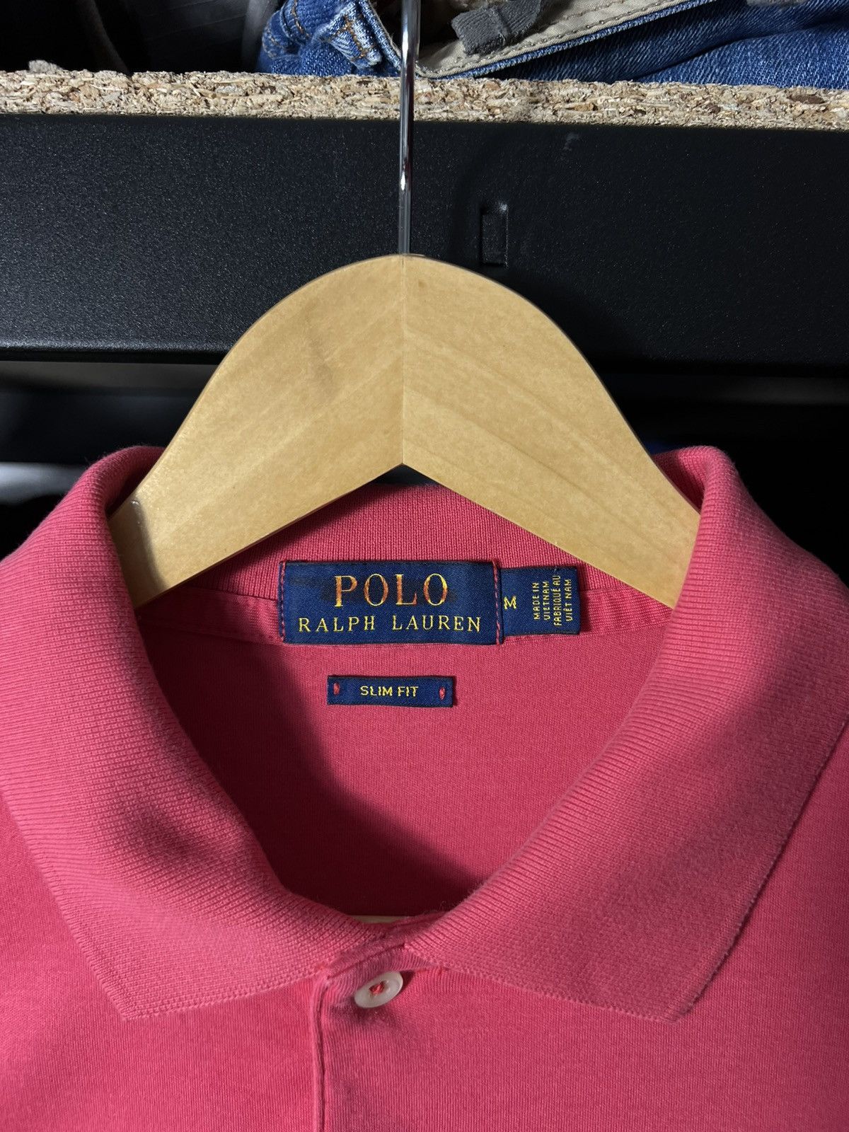 Polo Ralph Lauren 💗 Polo Ralph Lauren Slim Fit Polo Shirt Pink Size M Size US M / EU 48-50 / 2 - 3 Thumbnail