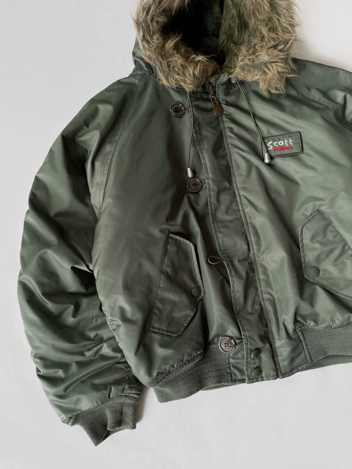 Vintage Vintage Scott fly bomber jacket Y2K Japanese style Size M / US 6-8 / IT 42-44 - 7 Thumbnail