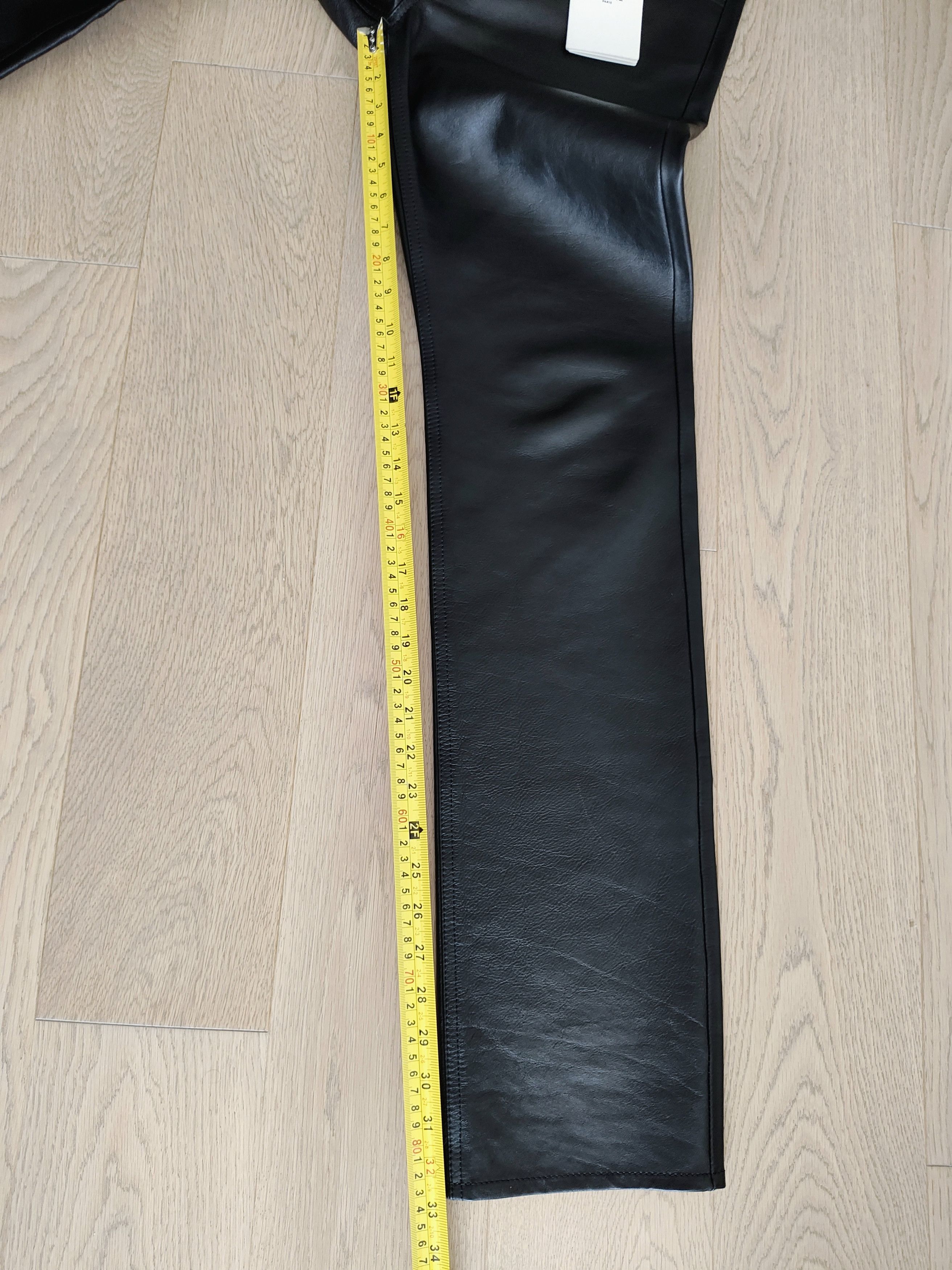 Celine × Hedi Slimane Soft Leather Pants (Made in Italy) - Black - 29 US Size US 29 - 7 Thumbnail