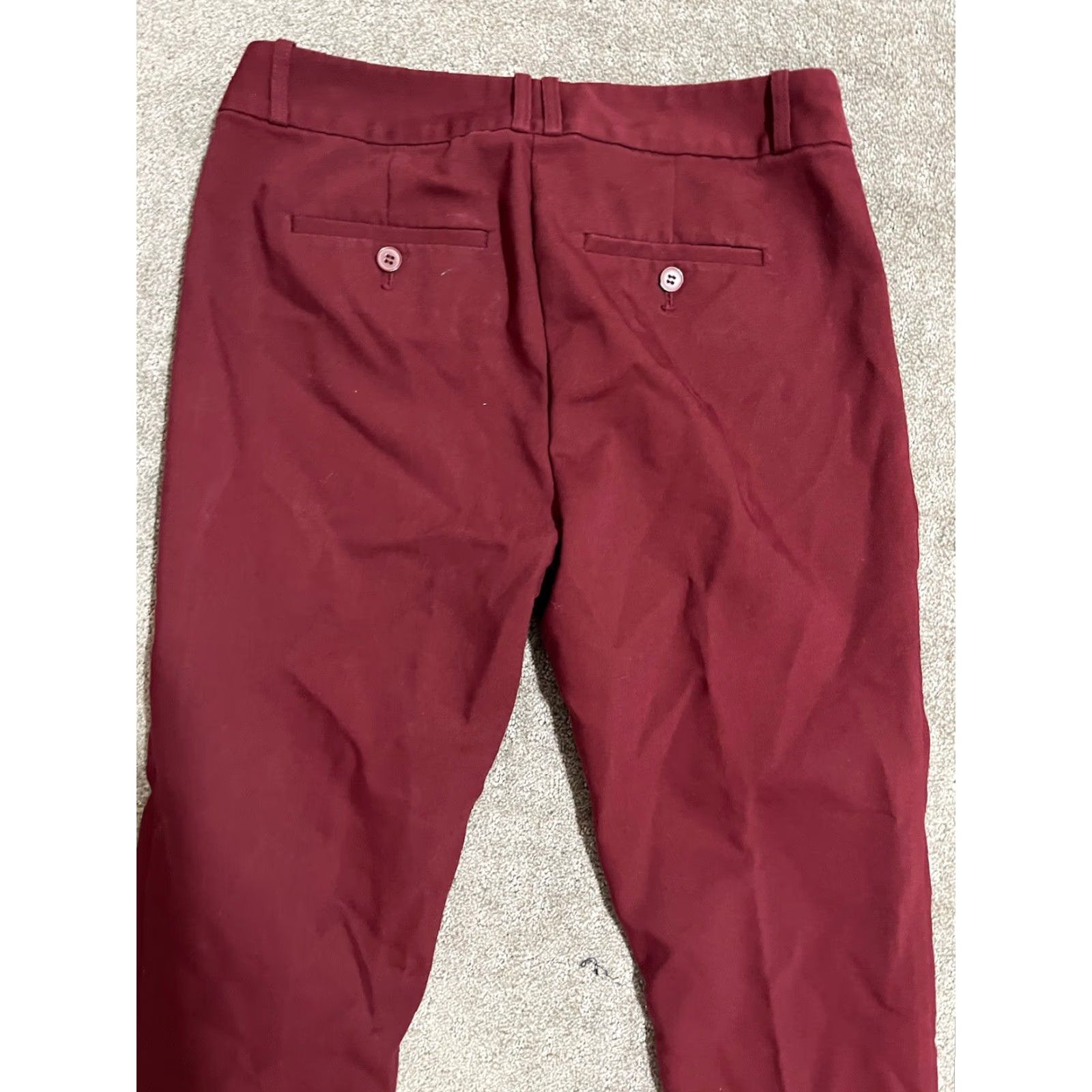 Liz Claiborne Liz Claiborne Women's Classic Straight Leg Pants Red Size 4 Business Workwear Stretch Size 27" / US 4 / IT 40 - 4 Thumbnail