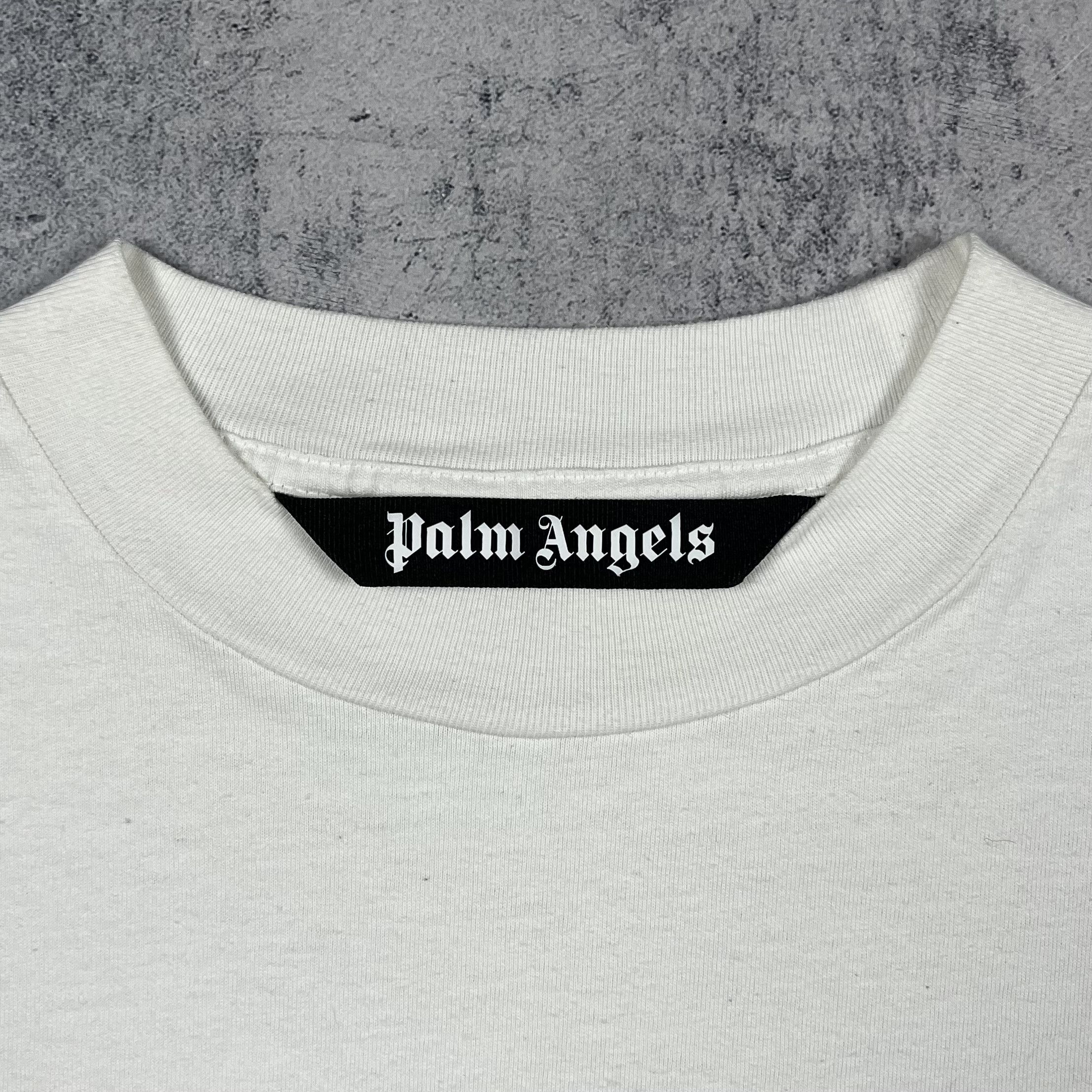 Palm Angels Palm Angels Gothic Logo T Shirt Size US S / EU 44-46 / 1 - 10 Thumbnail