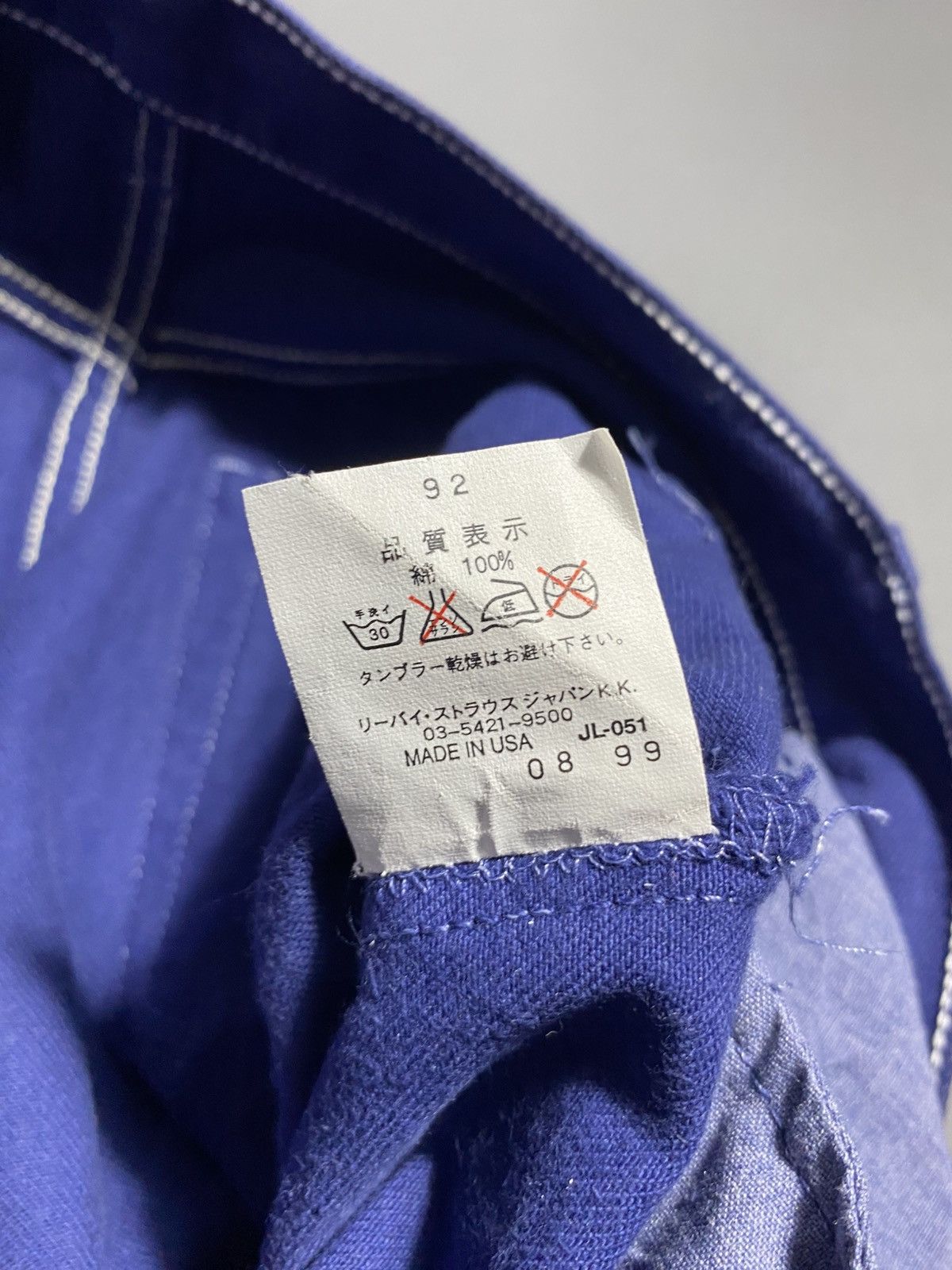 Levi's Levi's 501 Wax Coated Blue Waxed Jeans Size US 29 - 8 Thumbnail