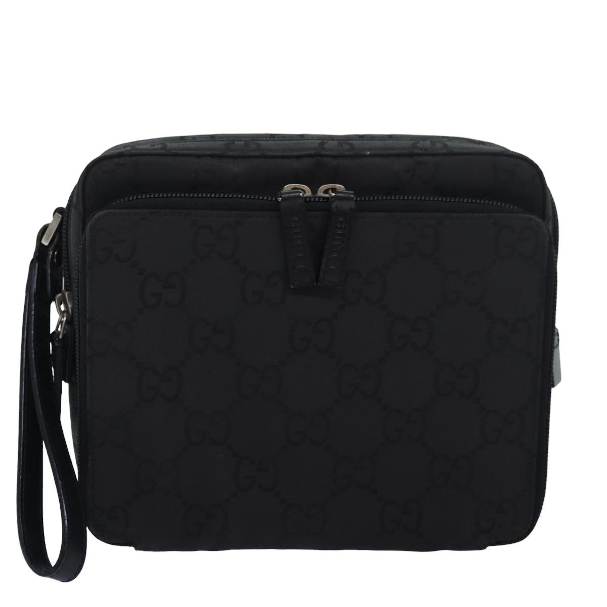 Gucci Gg Canvas Black Canvas Clutch Bag (Pre-Owned) Size ONE SIZE - 1 Thumbnail