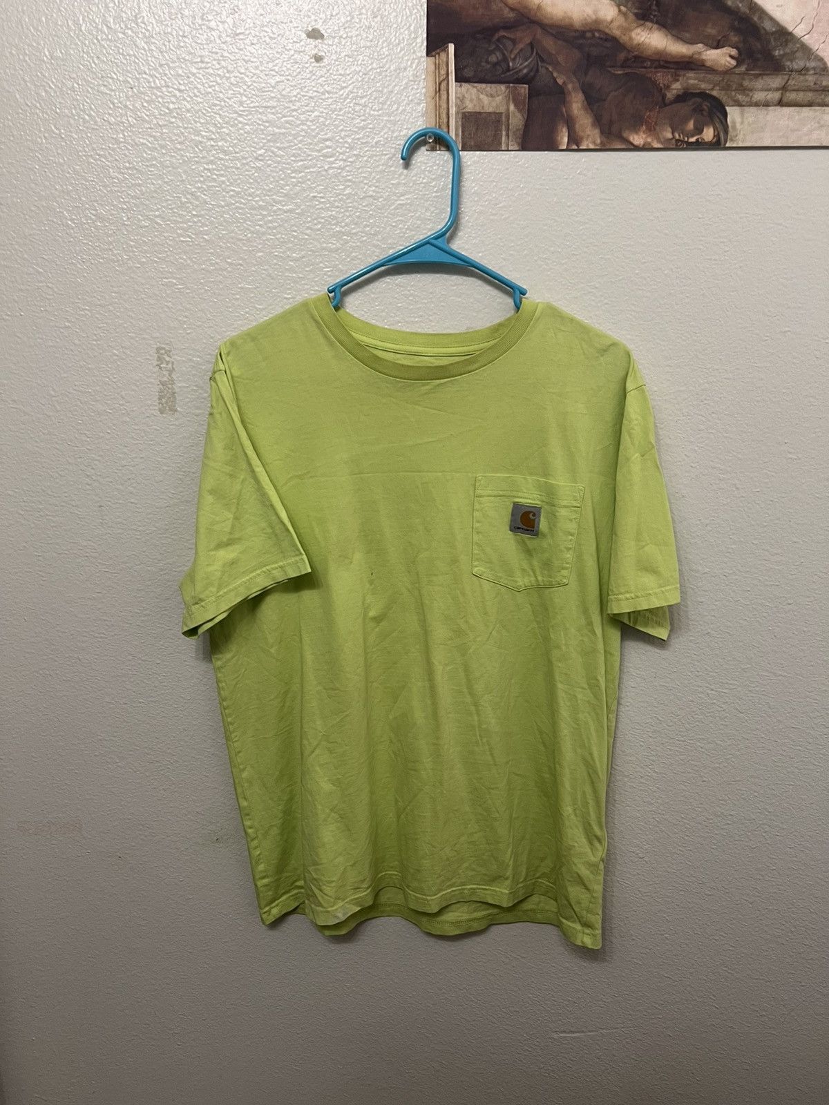 Carhartt Wip Carhartt Work in Progress Neon Green Short Sleeve T-Shirt Size US M / EU 48-50 / 2 - 1 Thumbnail