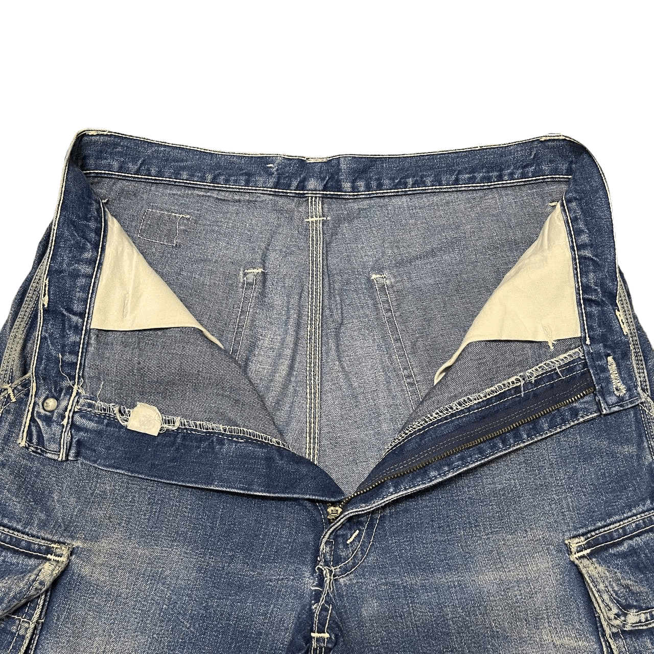 Big John Vintage Big John Cargo Denim Jeans Size US 33 - 6 Thumbnail