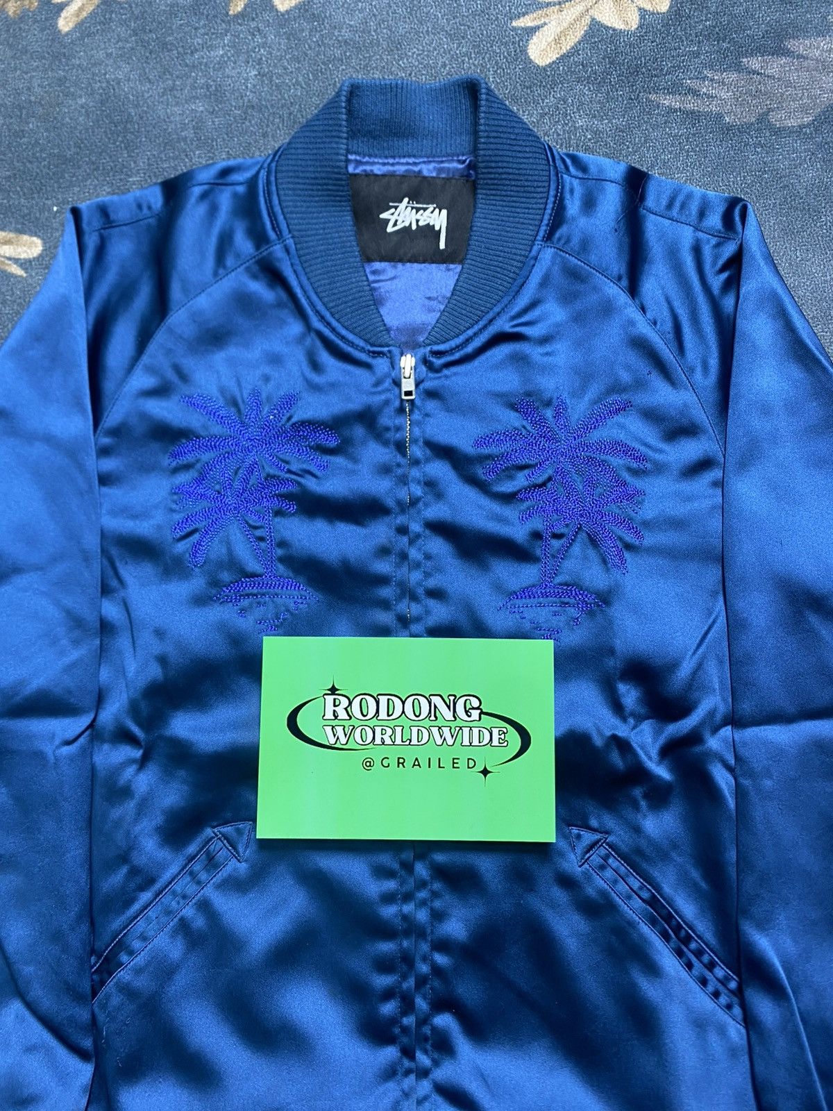 Other VINTAGE STUSSY SOUVENIR JACKET BOMBER EMBROIDERY DESIGN Size US L / EU 52-54 / 3 - 3 Thumbnail