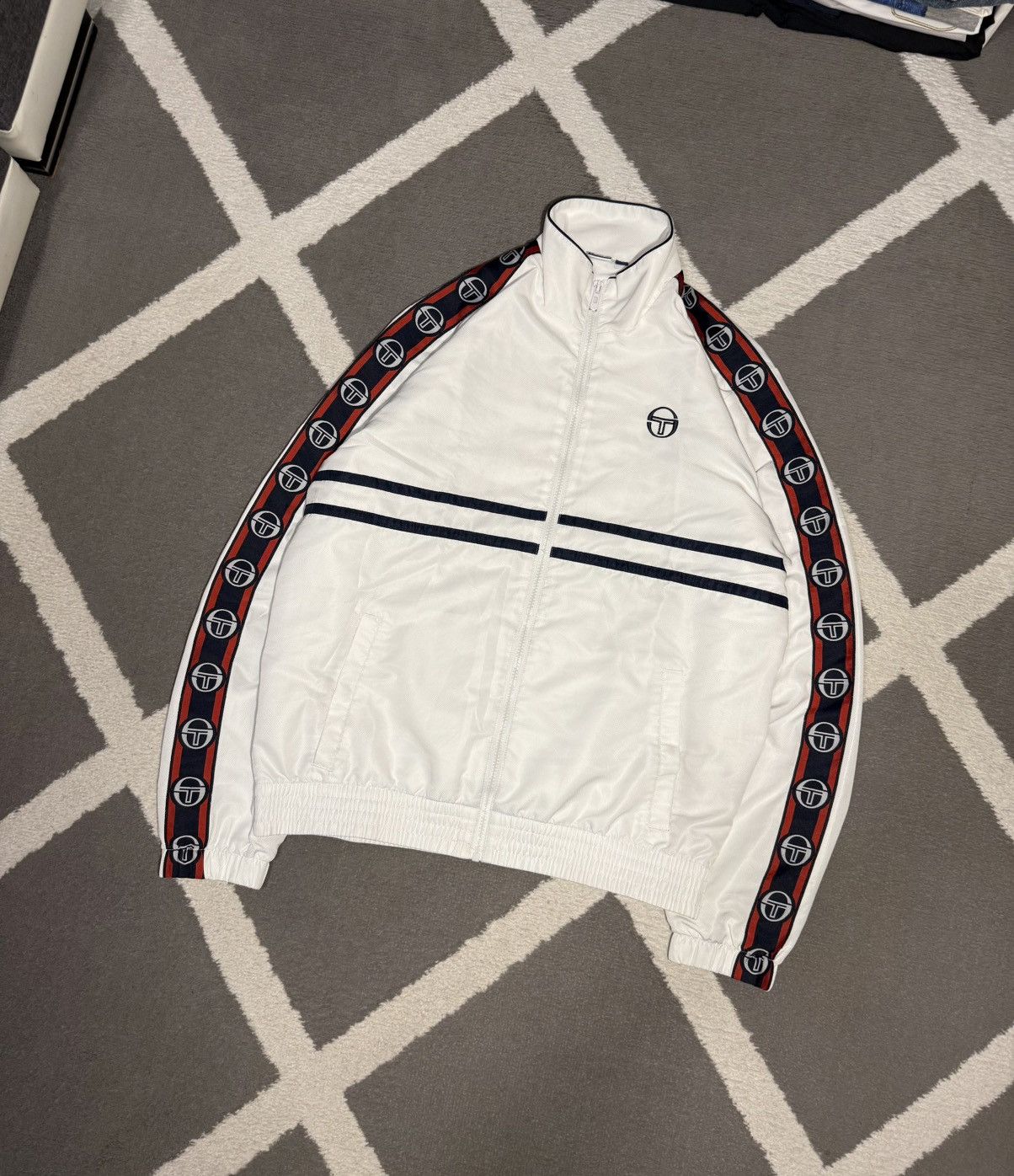 Sergio Tacchini × Vintage Sergio Tacchini Light Track Jacket Y2K Look Size US L / EU 52-54 / 3 - 5 Thumbnail