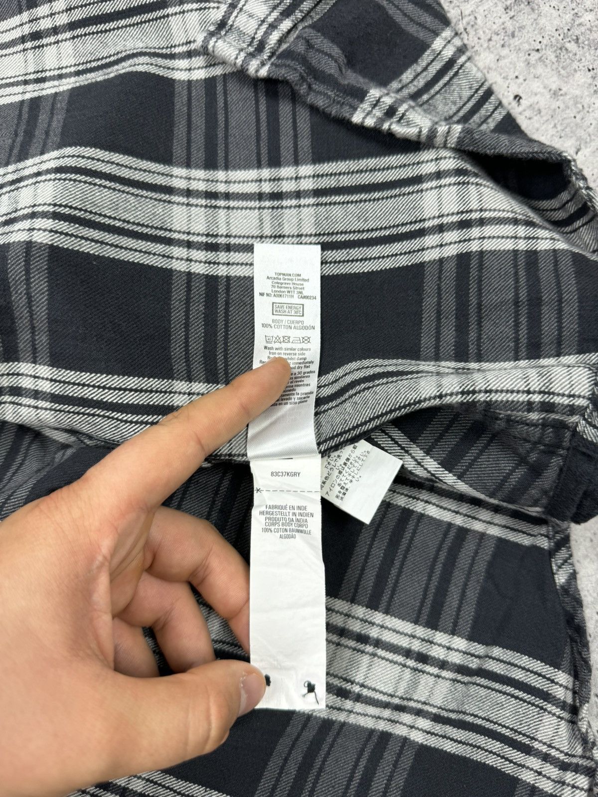 Flannel Vintage Y2K Plaid Flannel Checkered Shirt Travis Scott Style Size US S / EU 44-46 / 1 - 12 Thumbnail