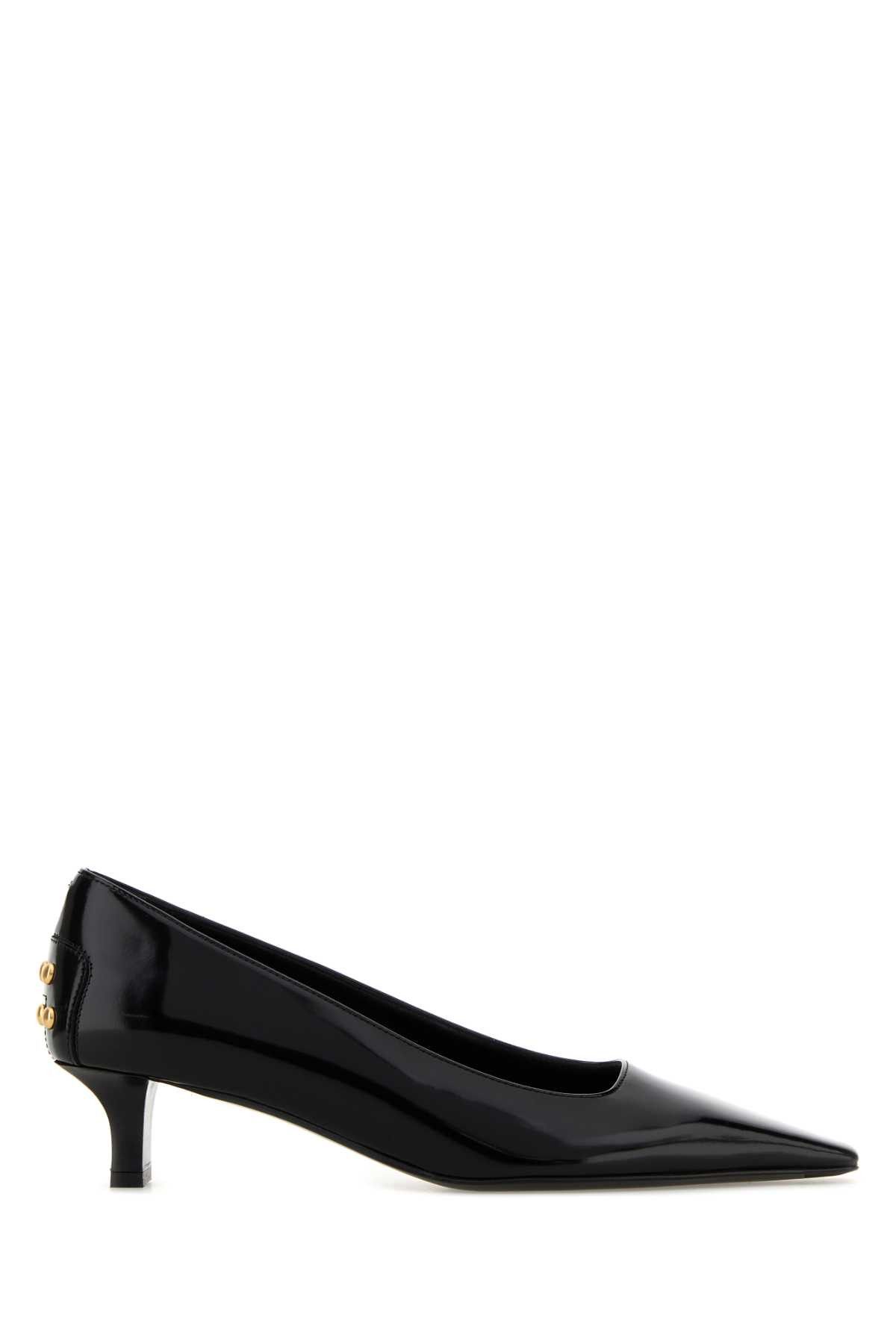Tod's Black Leather Pumps Size US 7.5 / IT 37.5 - 1 Thumbnail