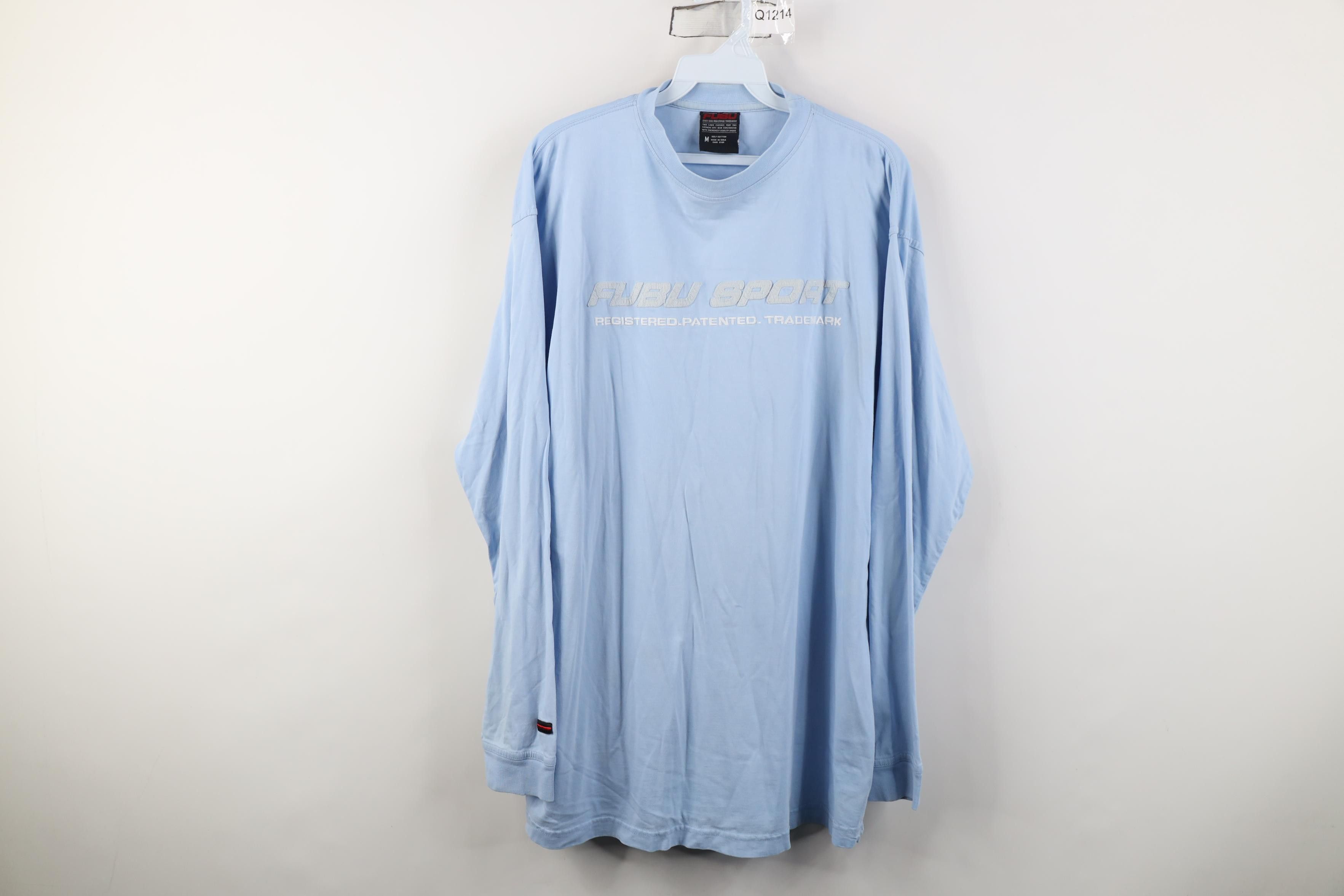 Fubu Vintage 90s Y2K FUBU Spell Out Long Sleeve T-Shirt Blue Size US M / EU 48-50 / 2 - 1 Thumbnail