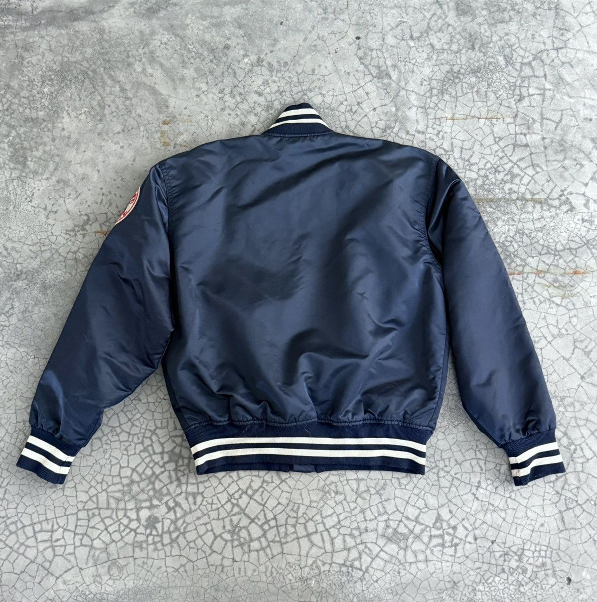 Vintage Vtg 70’ Yankees NY Satin Bomber Jacket Size US L / EU 52-54 / 3 - 2 Thumbnail
