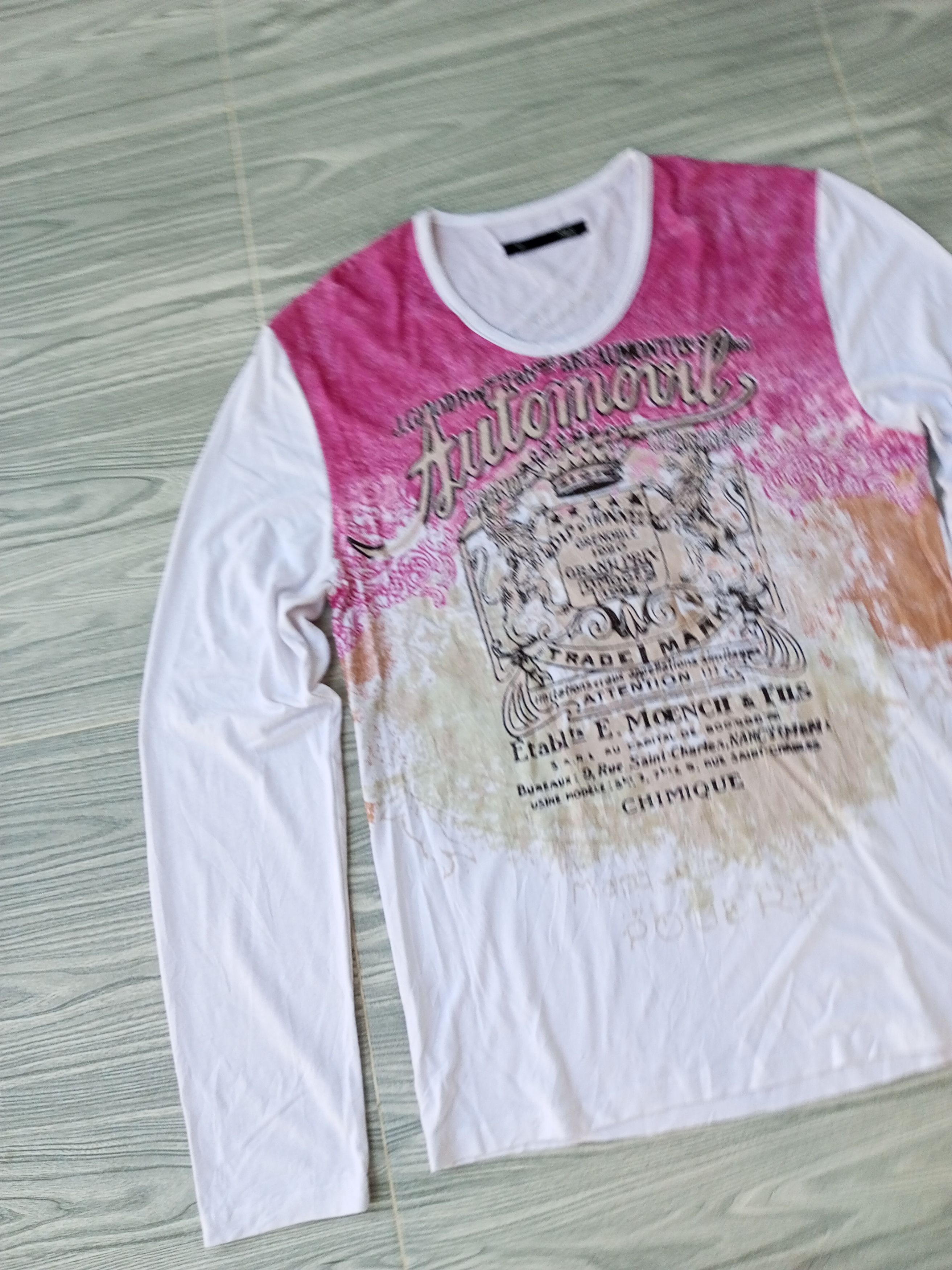 Japanese Brand "CUT WASH TAG" Japanese Poem punk rock gothic style Size US M / EU 48-50 / 2 - 3 Thumbnail