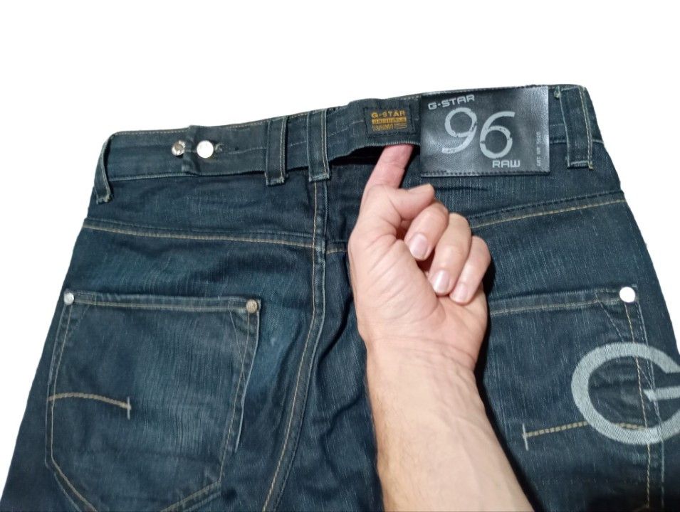 G-Star G star Raw Waxed Baggy Flared Hype Vintage Pants Size US 31 - 11 Thumbnail
