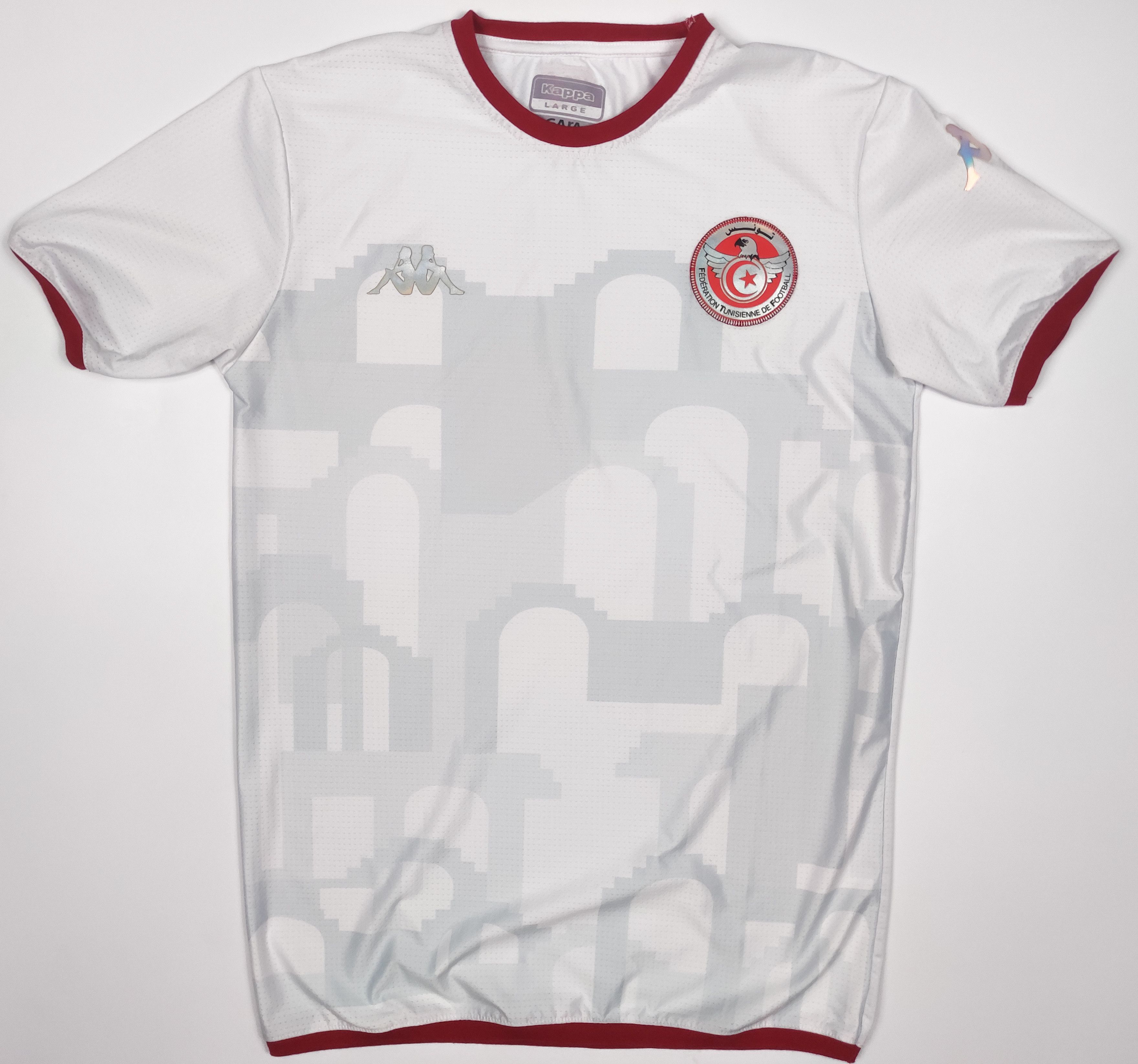 Kappa Tunisia 2020 2021 Kappa Home Shirt Kit Jersey Size US L / EU 52-54 / 3 - 1 Thumbnail
