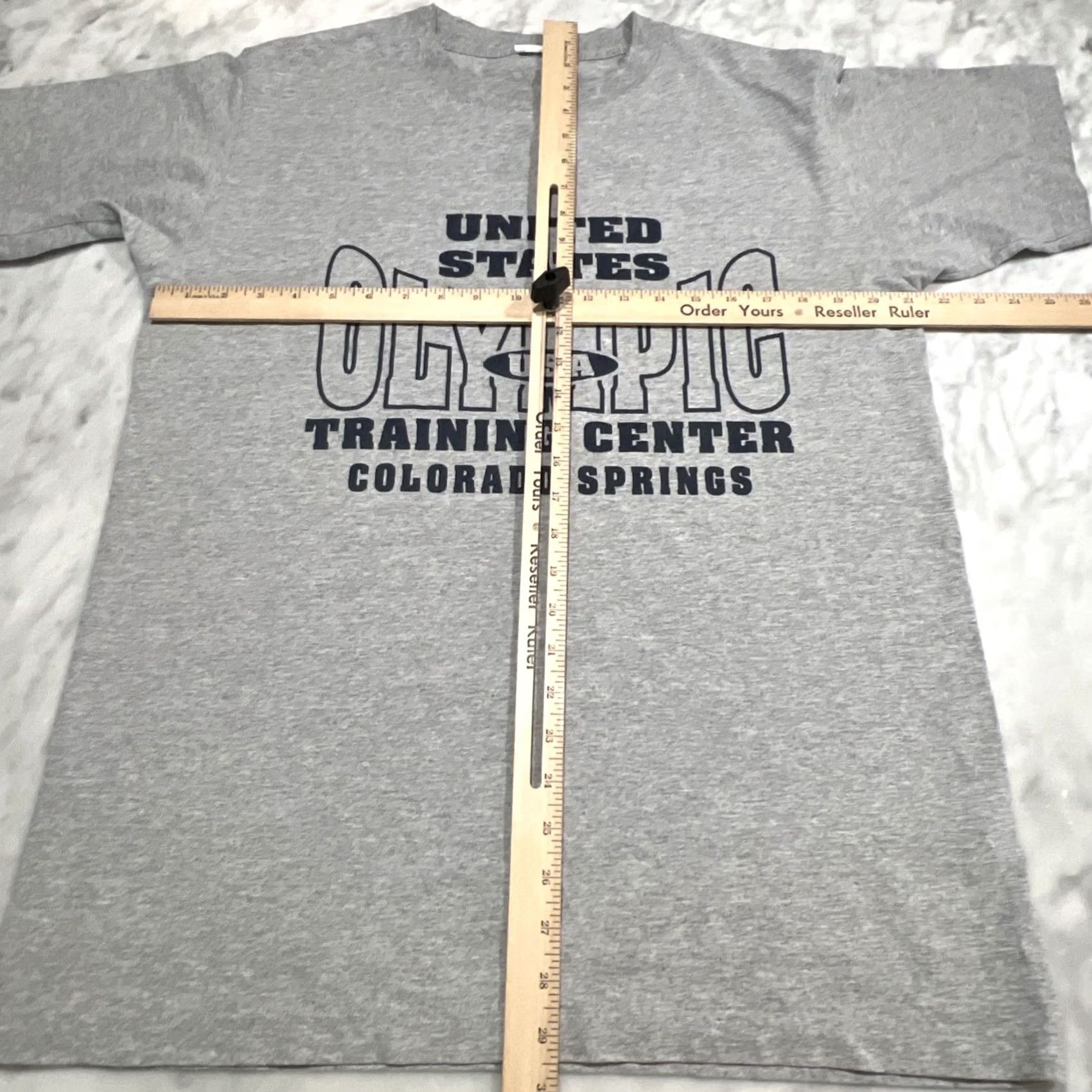 Vintage VINTAGE United States Olympic Training Center T Shirt Men L Gray USA 90s Olympic Shirt Mens Gray Size US L / EU 52-54 / 3 - 7 Thumbnail