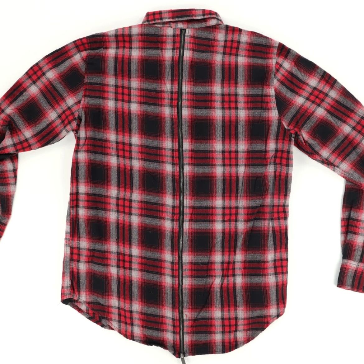 Vintage Tyler Carter x Hot Topic Zip Back Flannel Plaid Shirt Red Men's S Size US S / EU 44-46 / 1 - 4 Thumbnail