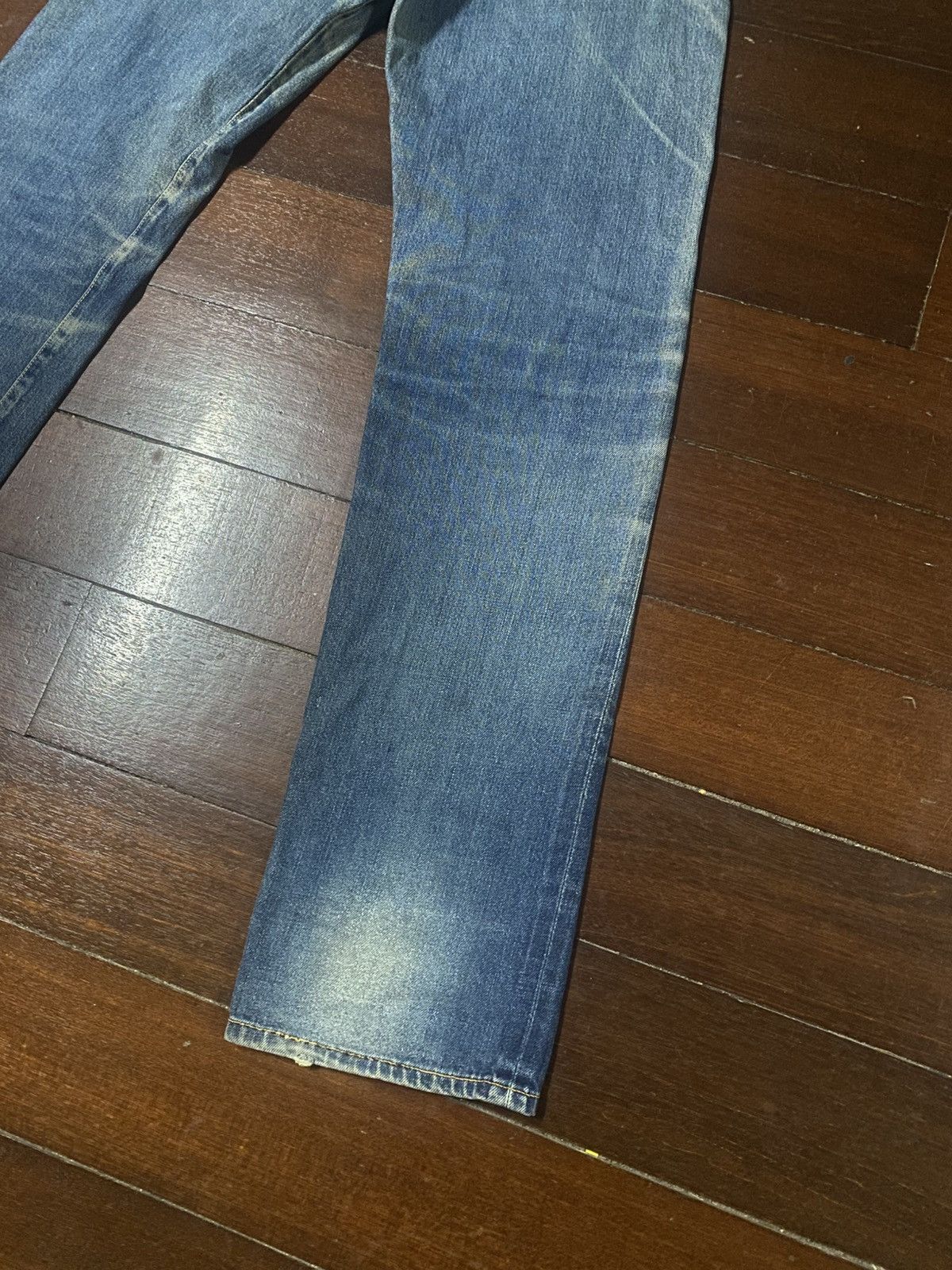Burgus Plus Vintage Burgus Plus Hinoya Co Distressed mud wash Selvedge Size US 30 / EU 46 - 13 Thumbnail