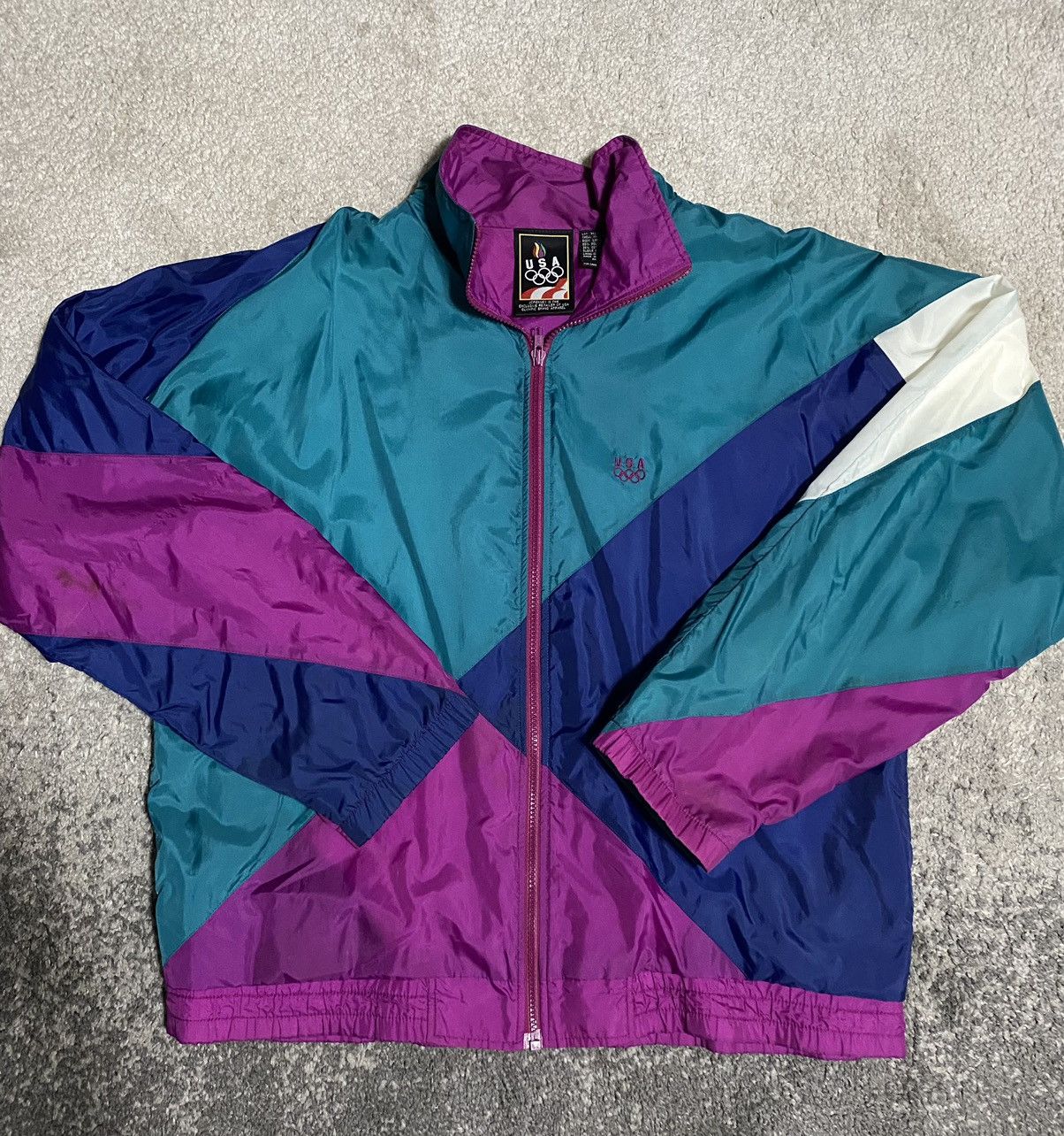 Vintage Vintage team USA retro jacket zip up Grailed