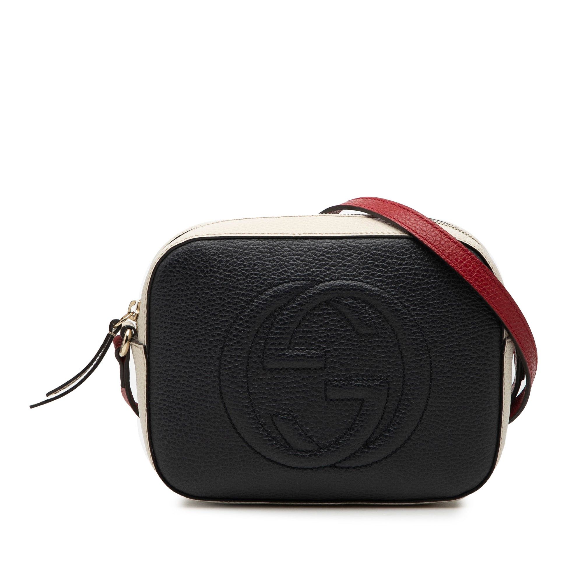 Gucci Small Tricolor Leather Soho Disco Crossbody Size ONE SIZE - 1 Thumbnail