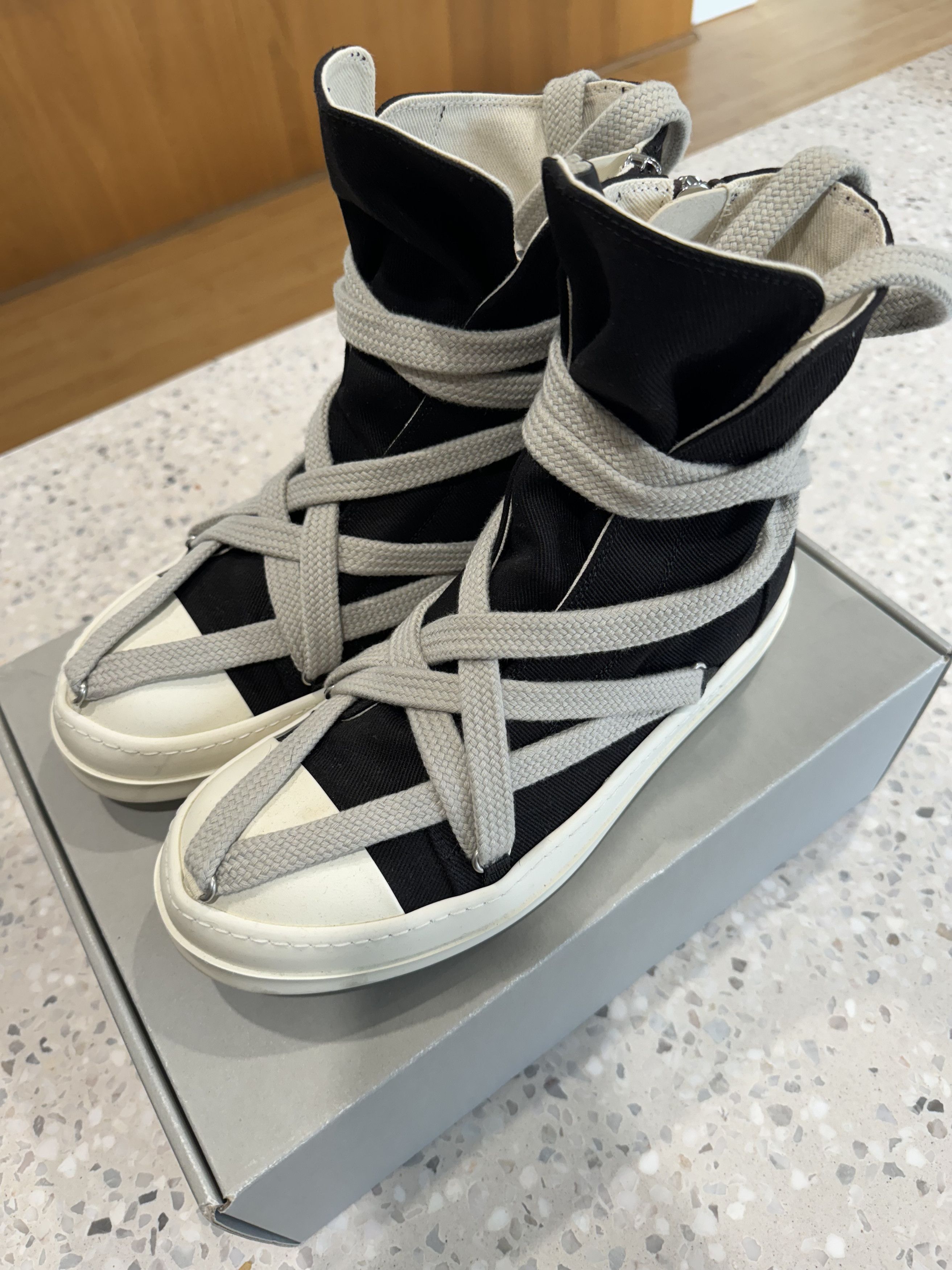 Rick owens Hexa sneaks Hexagram スニーカーズ Rick Owens DRKSHDW High-Top Hexa Sneakers on foot + review