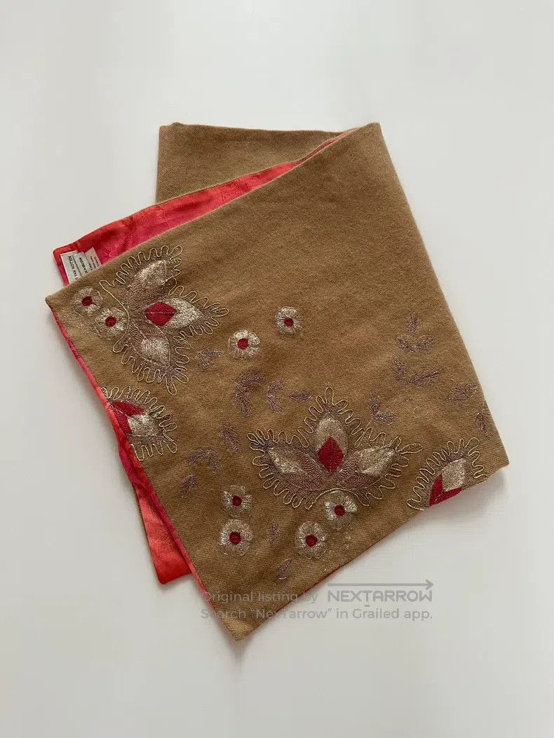 Dries Van Noten Dries Van Noten Brown Scarf Size ONE SIZE - 3 Thumbnail