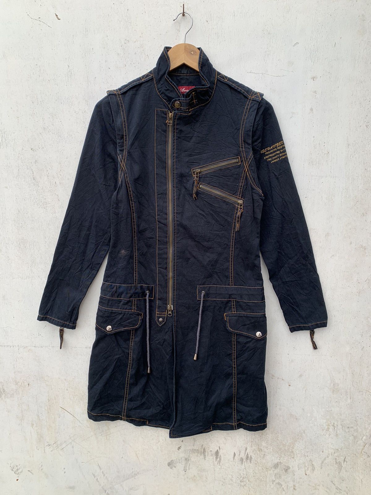 Avirex 🔥Steals 🔥 Avirex Zipper Long Jacket Rare Size L / US 10 / IT 46 - 1 Thumbnail