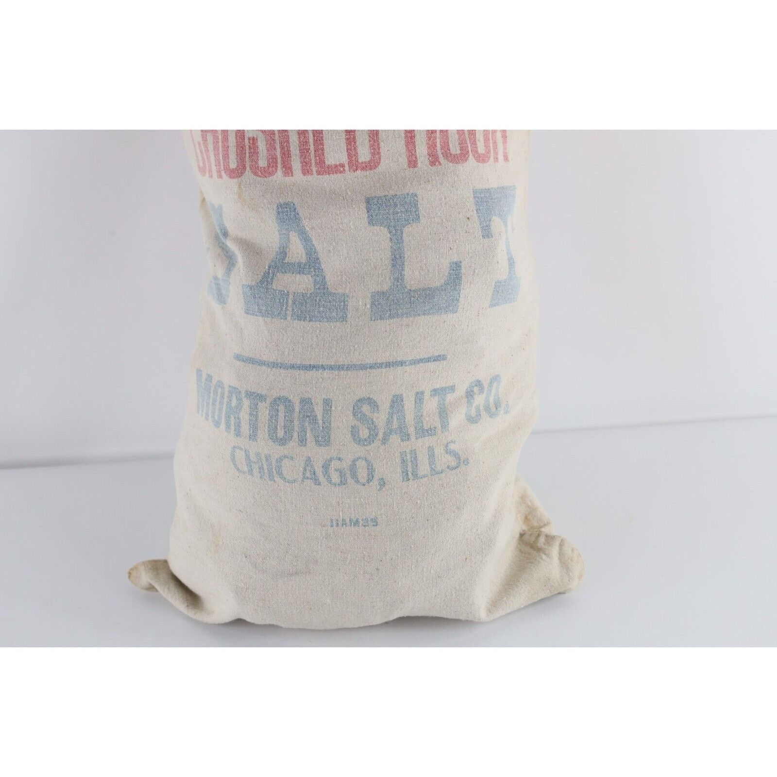 Vintage Vintage 20s 30s Morton Salt Co Crushed Rock Salt Bag Size ONE SIZE - 4 Thumbnail