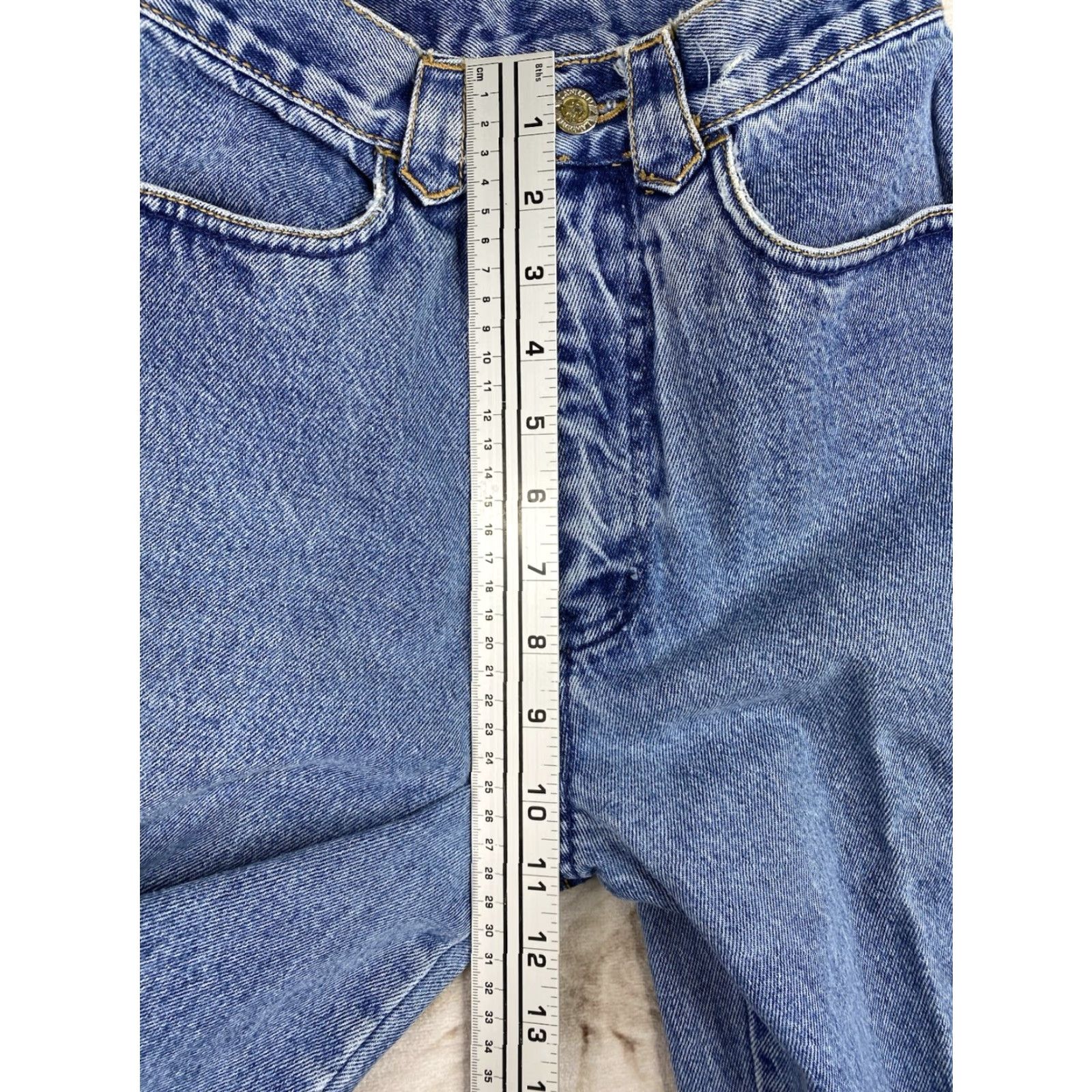 Vintage VINTAGE Lawman Jeans Womens Jr 3 Western Denim High Rise 35” Inseam Blue 80s 90s Cowboy Bootscut Jeans Womens Size 26" / US 2 / IT 38 - 3 Thumbnail