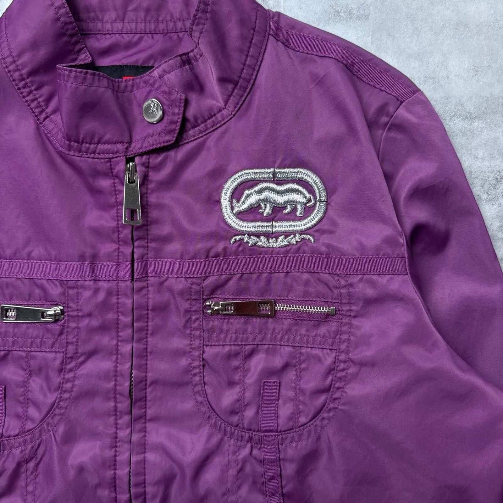 Ecko Unltd. Y2K Ecko Red 00s Purple Zip Up Jacket Size US XL / EU 56 / 4 - 4 Thumbnail