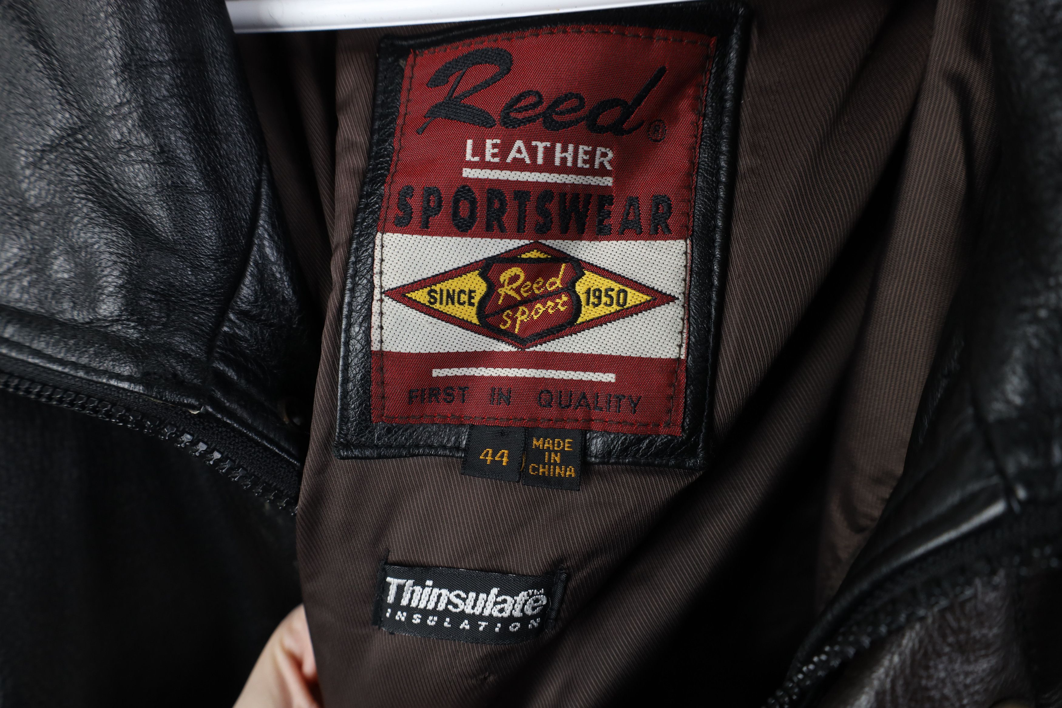 Vintage 90s Streetwear Heavy Leather Chore Jacket Black