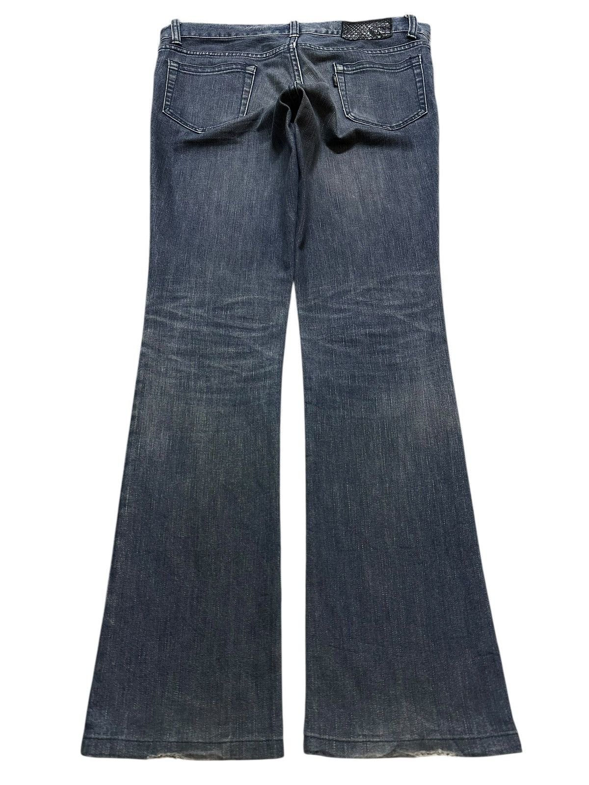 5351 POUR LES HOMMES Vintage Japan 5351 Pour Les Homme Fade Wash Bootcut Wide Leg Size US 33 - 2 Thumbnail