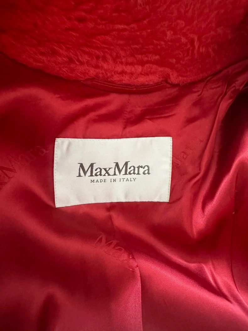Max Mara Max Mara Coral red teddy bear coat Size S / US 4 / IT 40 - 4 Thumbnail