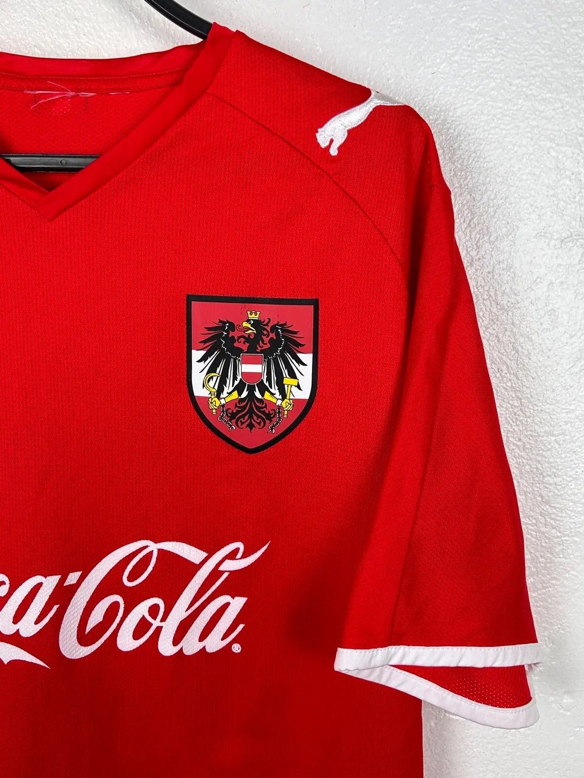 Puma 00s Vintage Austria 2008 #12 Player Issue Home Kit Jersey Size US M / EU 48-50 / 2 - 2 Thumbnail