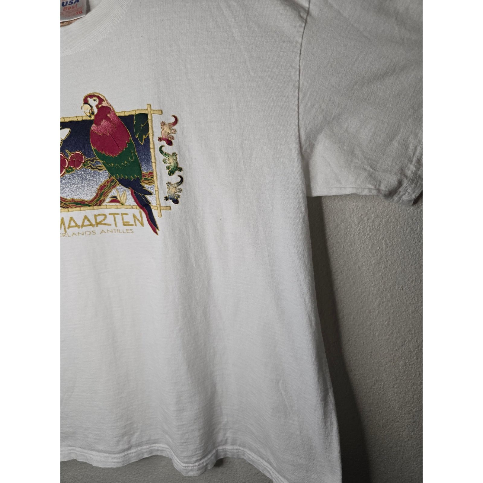 Vintage Vintage ST. Maarten Shirt Netherland Antilles 2XL White Tee Size US XXL / EU 58 / 5 - 4 Thumbnail