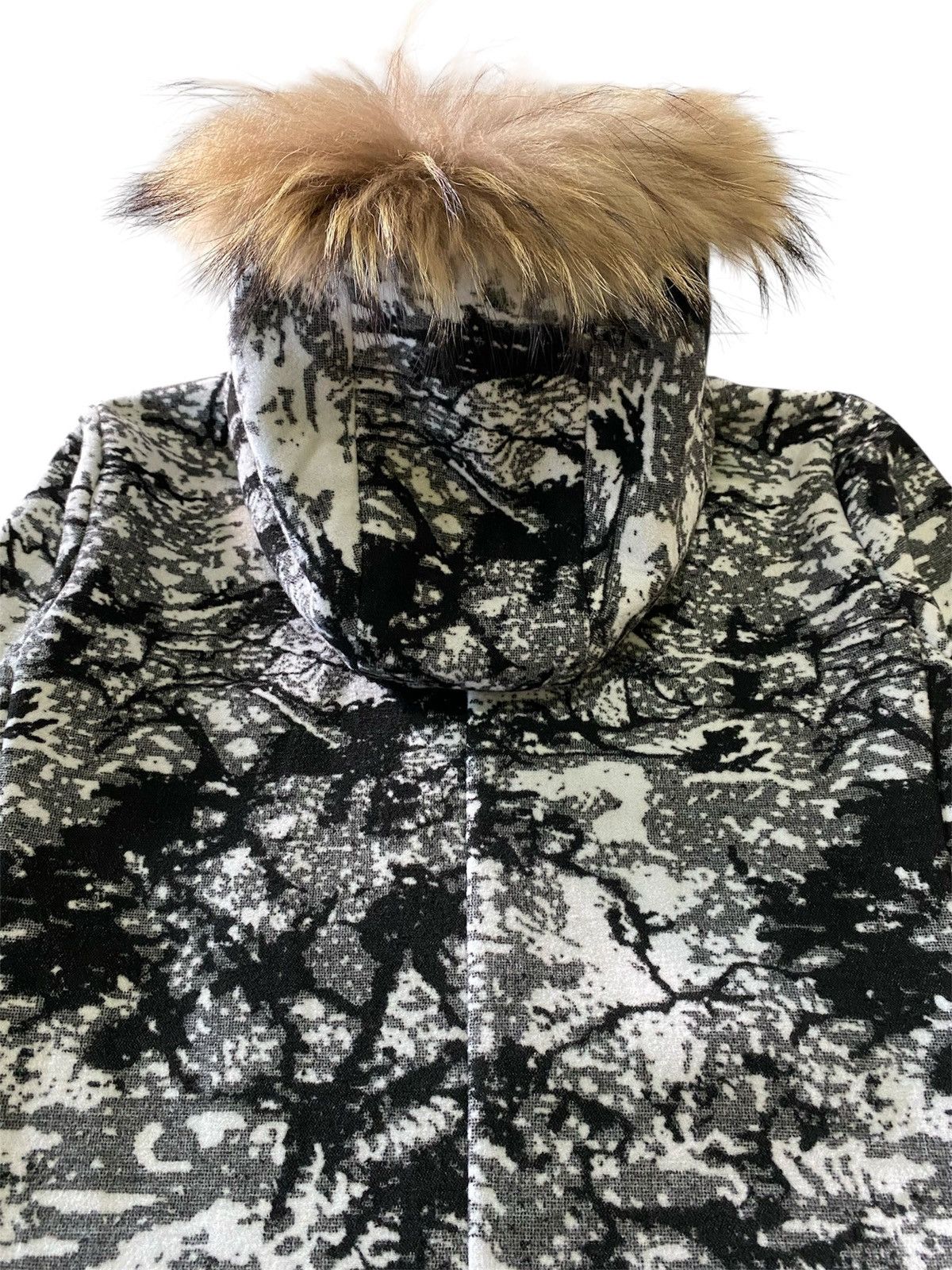Japanese Brand Fur Raymayers Fabric From ITALY Monochrome Jacket Zip Hoodie Size US M / EU 48-50 / 2 - 13 Thumbnail