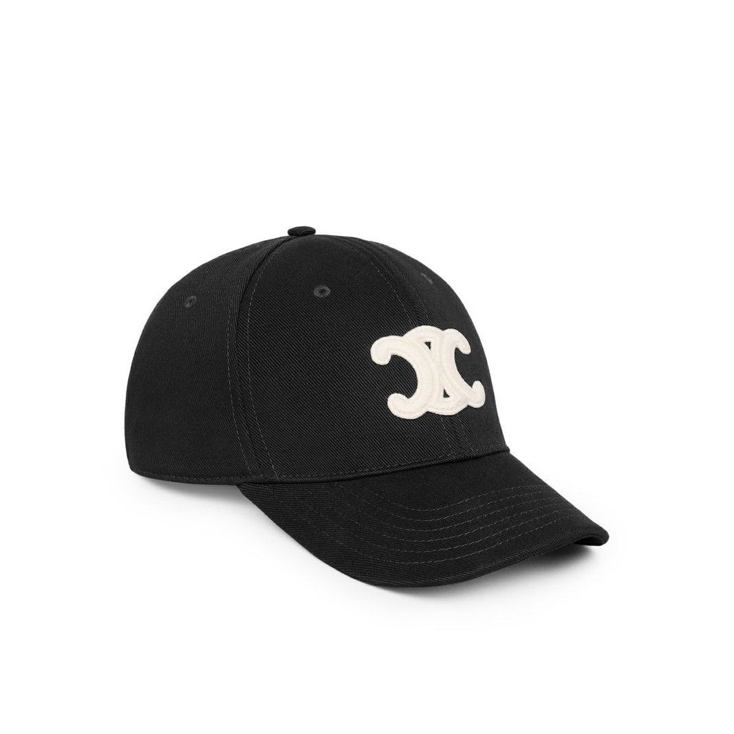 Celine CELINE Triomphe Black Baseball Cap New & Authentic (Men's si Size ONE SIZE - 2 Thumbnail