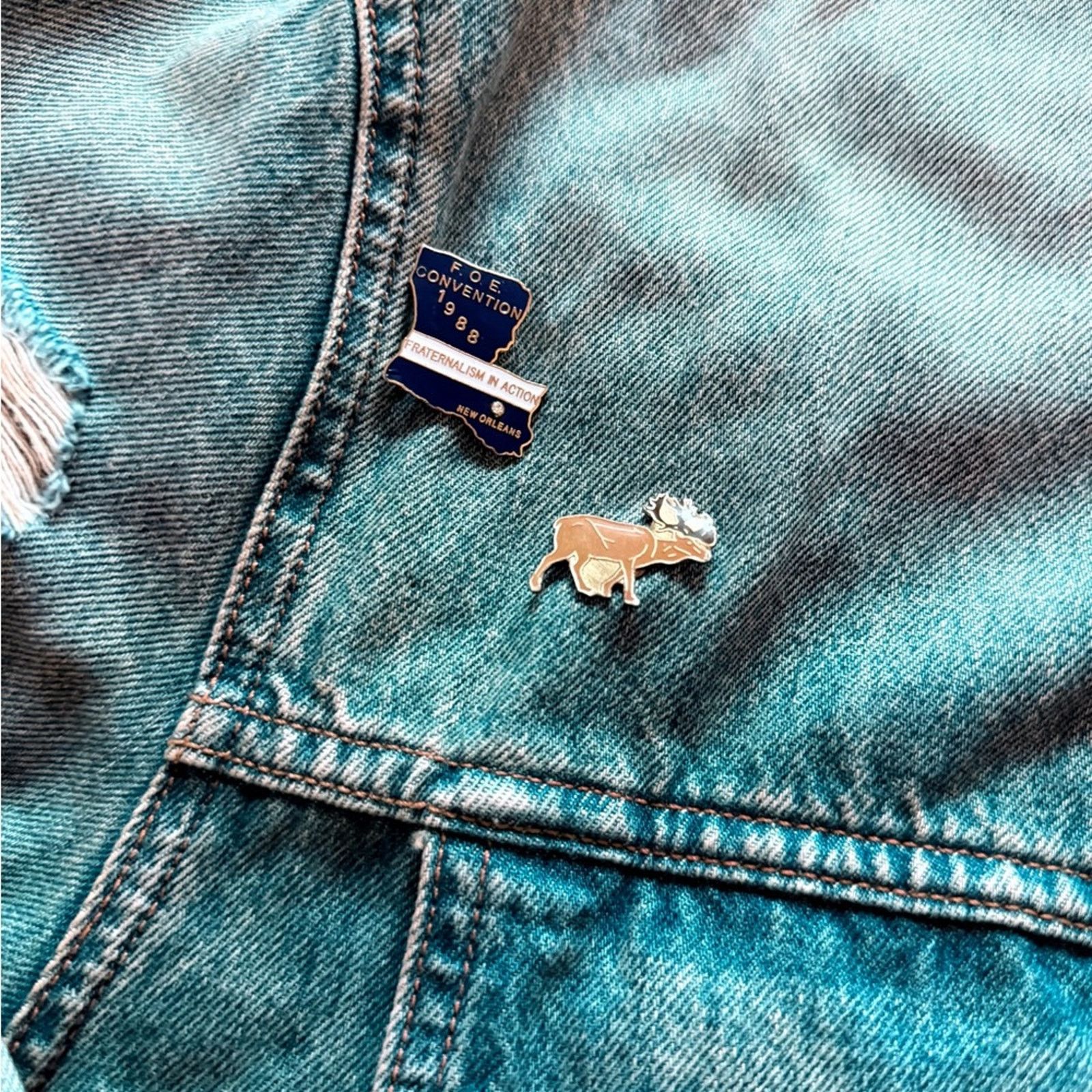 Amiri AMIRI AMIRI Vintage Pegasus Trucker Jacket Sz. M Sold Out Size US M / EU 48-50 / 2 - 3 Thumbnail