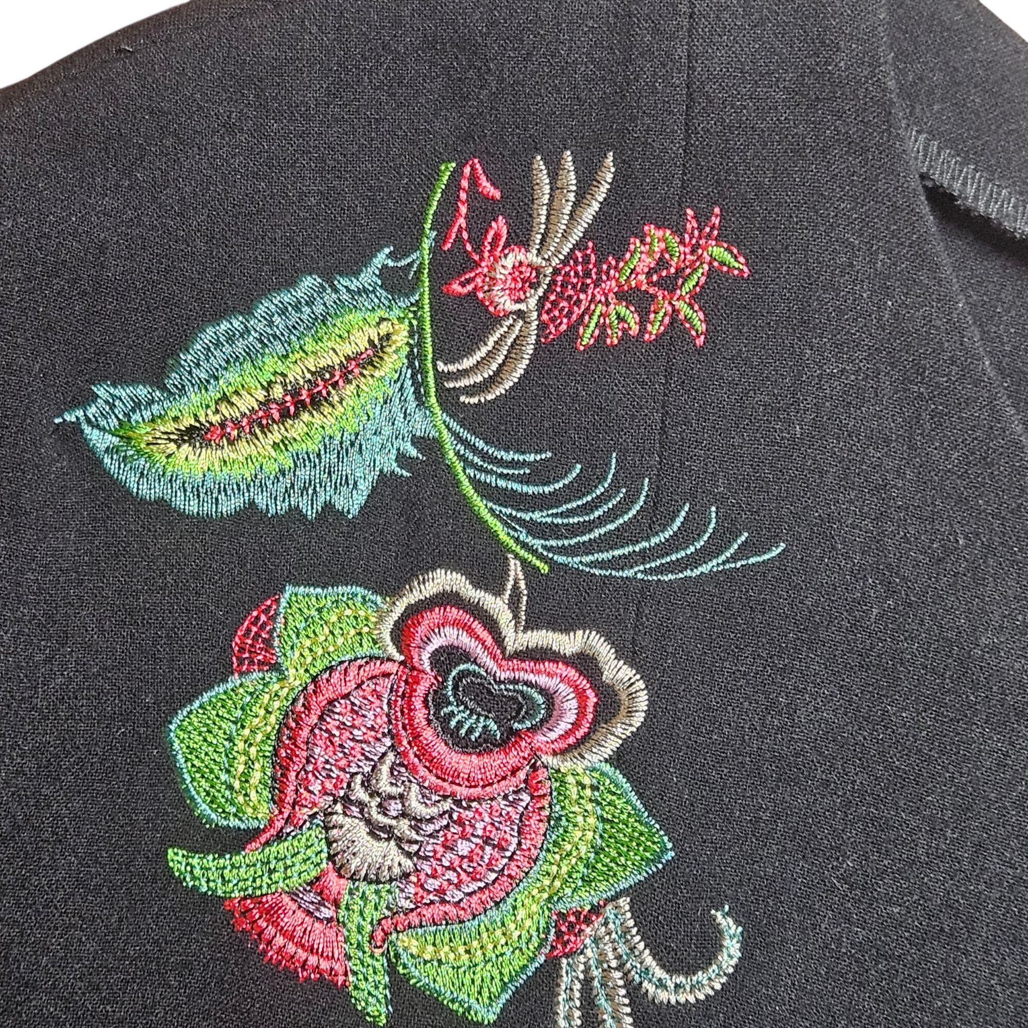 Desigual Desigual Women’s Sleeveless Black Dress 14 Embroidery Art to Size XL / US 12-14 / IT 48-50 - 4 Thumbnail