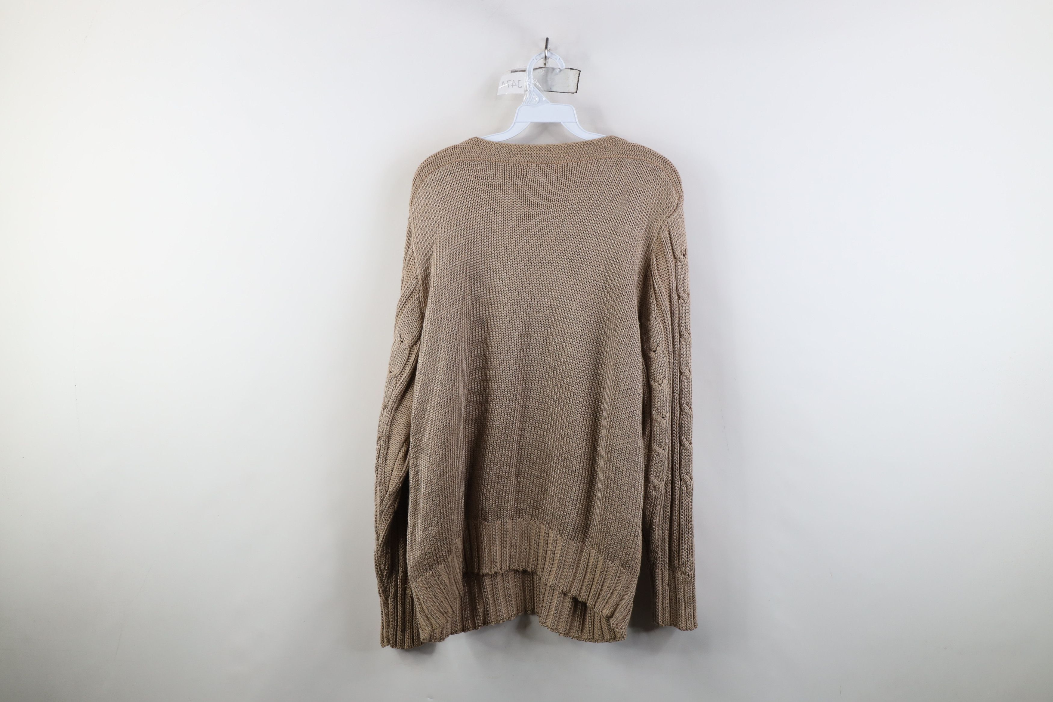 Vintage Vinage 90s Streetwear Blend Heavy Cable Knit Sweater Size XL / US 12-14 / IT 48-50 - 8 Thumbnail