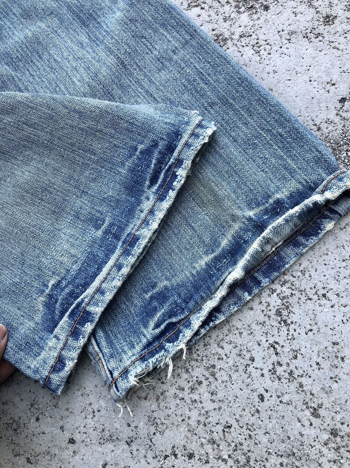Japanese Brand JAPANESSE NYLAUS DISTRESSED DENIM Size US 30 / EU 46 - 10 Thumbnail