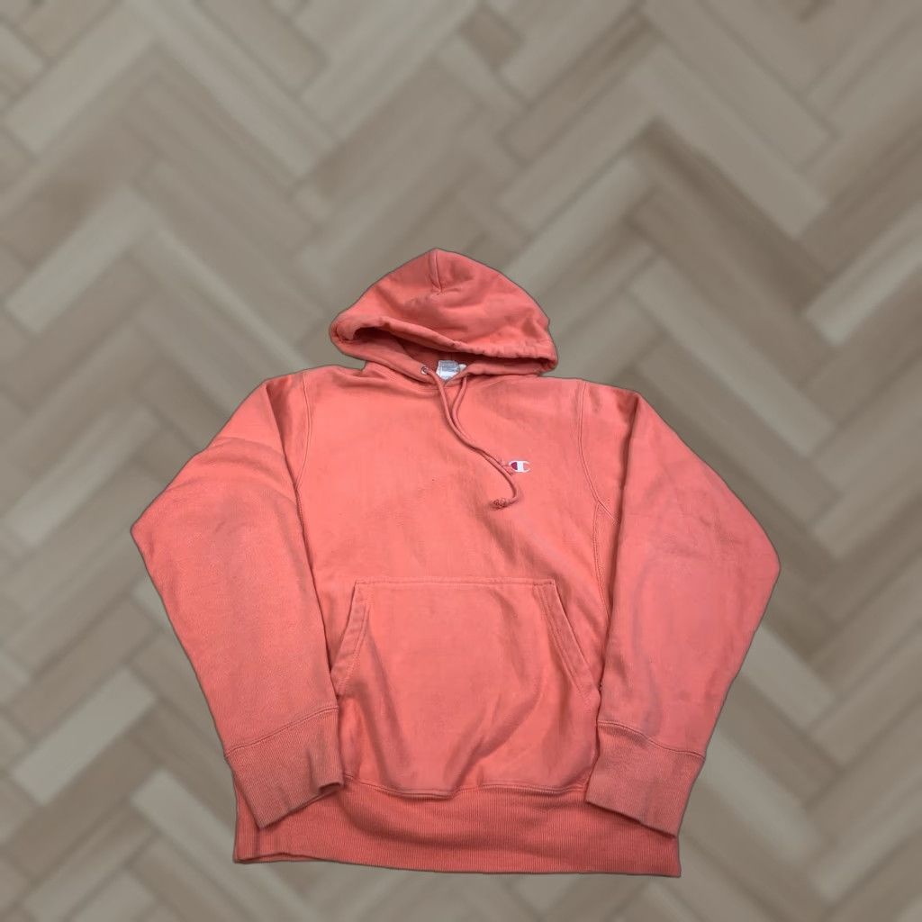 Champion VINTAGE Champion Reverse Weave Hoodie Mens S Peach Pullover Casual Sports Y2K Hooded Size US S / EU 44-46 / 1 - 1 Thumbnail