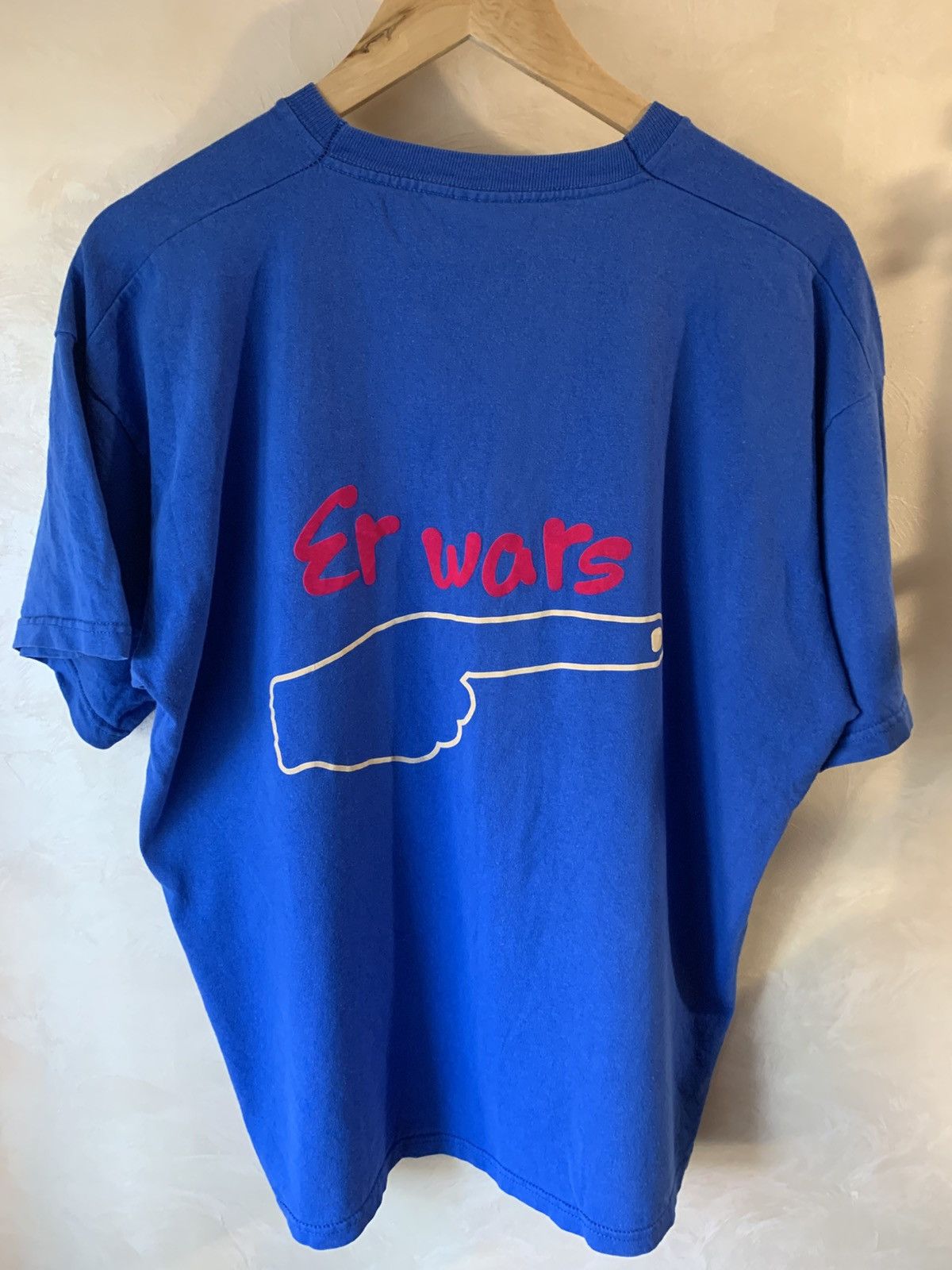 Vintage Vintage Fuck You Hand Sign Finger T Shirt Wore by ASAP Rocky Size US XL / EU 56 / 4 - 3 Thumbnail