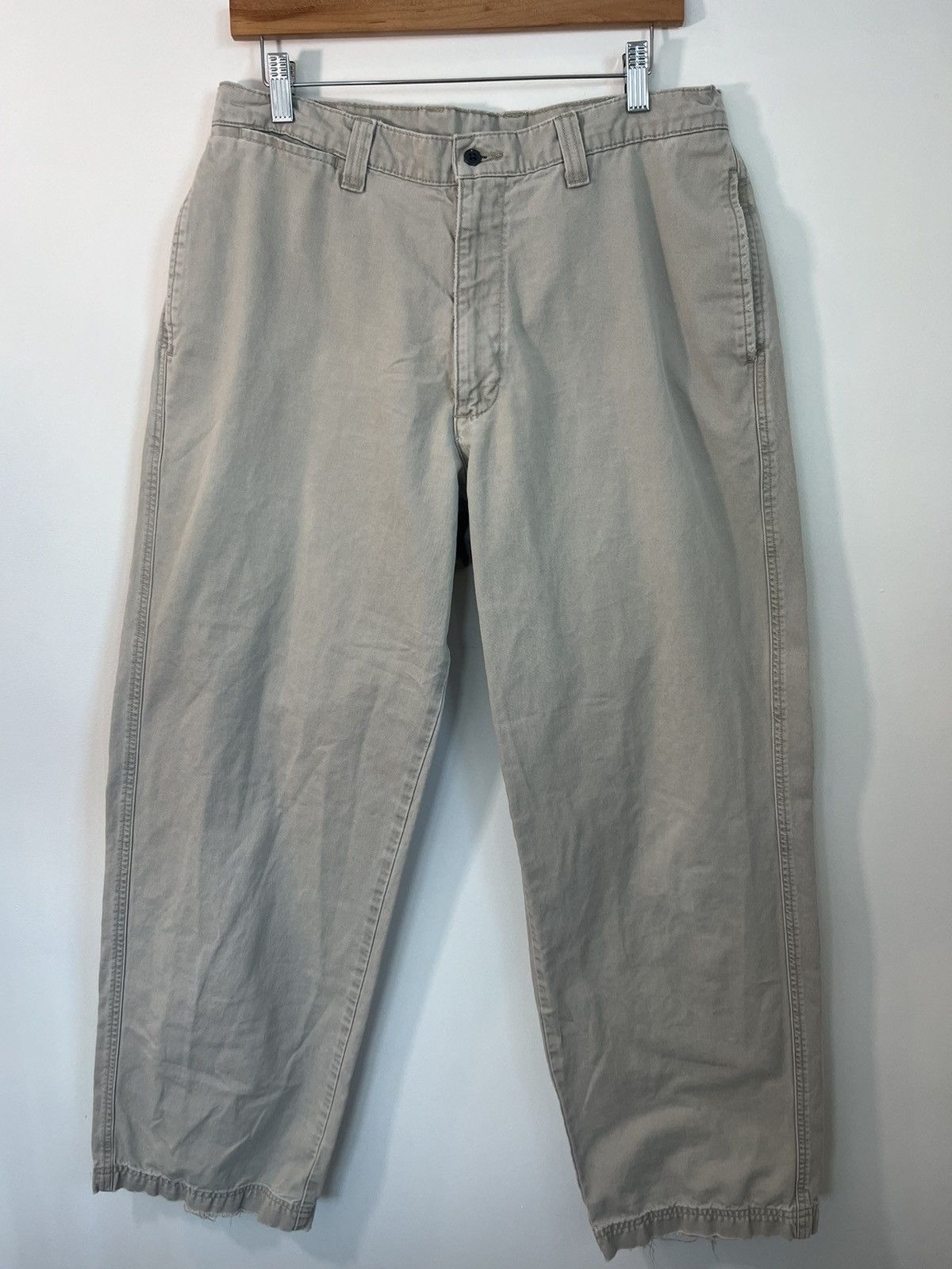 Polo Ralph Lauren Vintage Thrashed Polo Ralph Lauren Wide Leg Pants Size US 33 - 2 Thumbnail