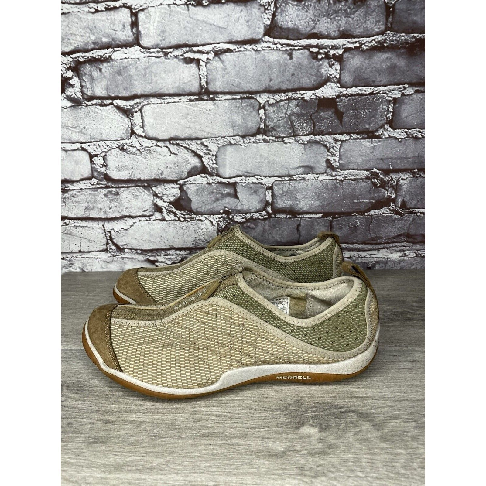 Merrell Merrell Lorelei Zip Deep Tan Synthetic Sneakers Shoes Women Size US 9 / IT 39 - 11 Thumbnail