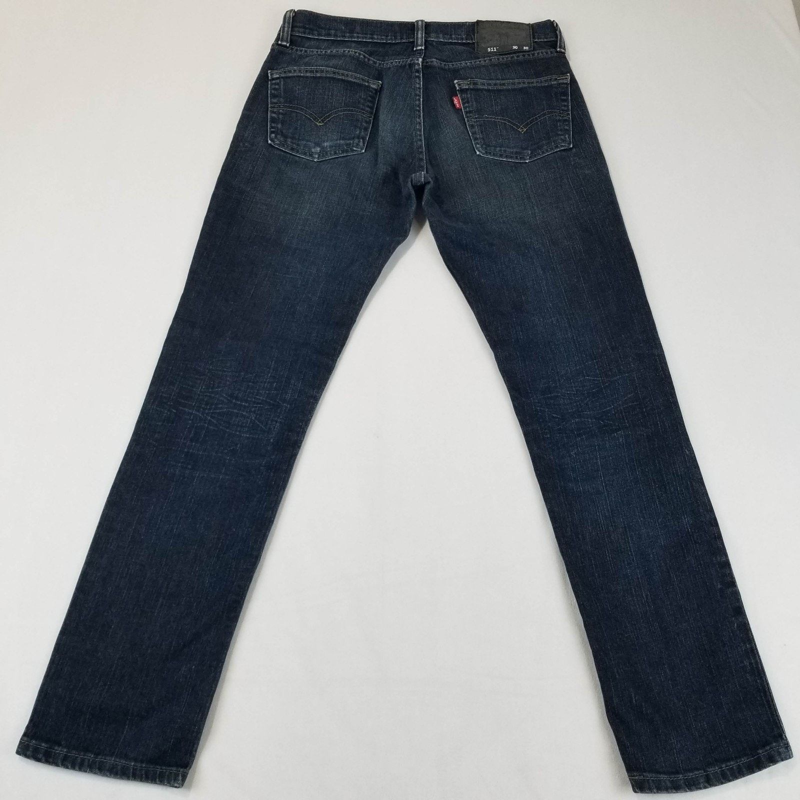 Levi's Levi’s 511 Jeans Mens 30x30 Slim Fit Zip Jean Blue 4172 Dark Size US 30 / EU 46 - 2 Thumbnail