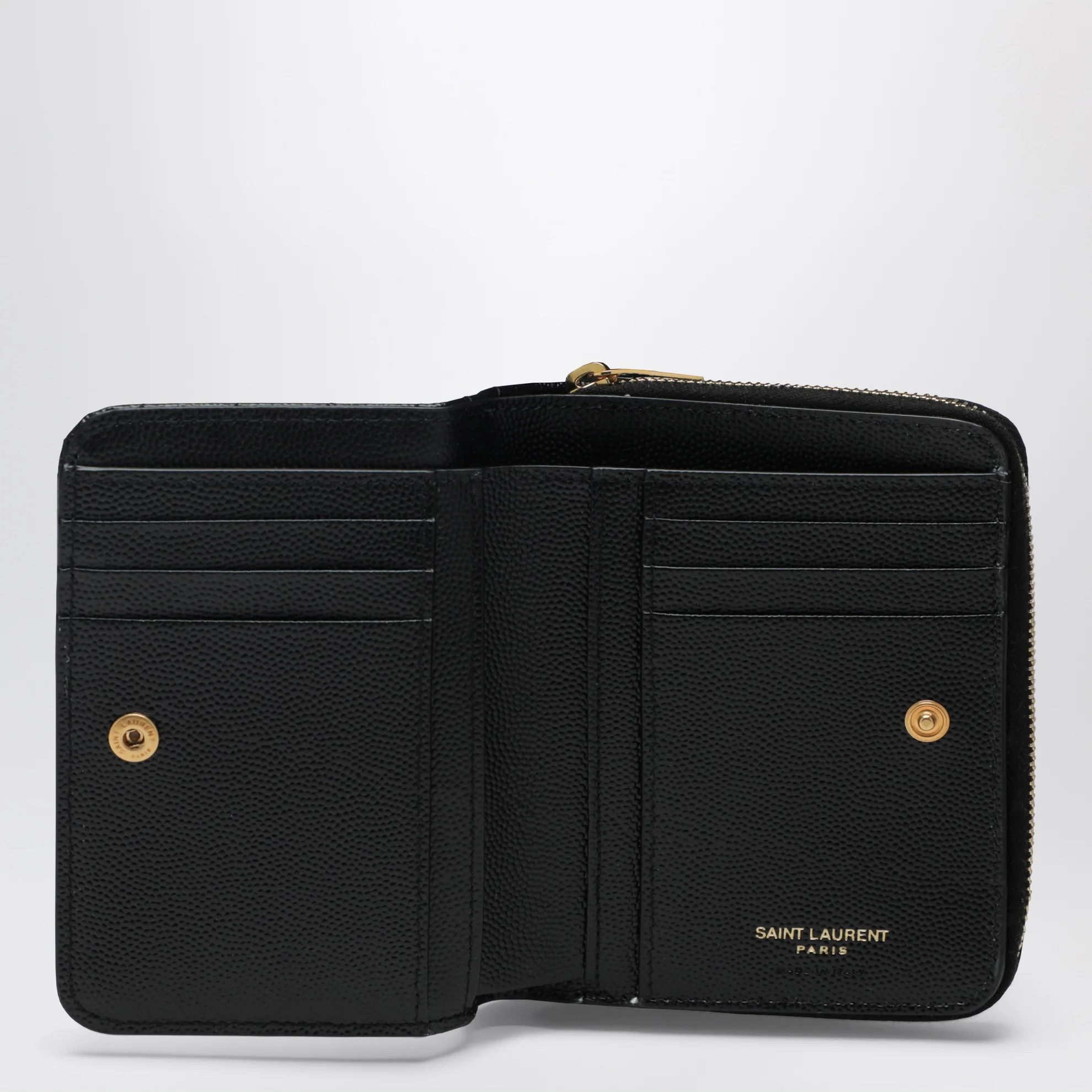 Saint Laurent Paris o1d2blof0526 Size: OS / Cassandre Quilted Compact Zip Size ONE SIZE - 3 Thumbnail
