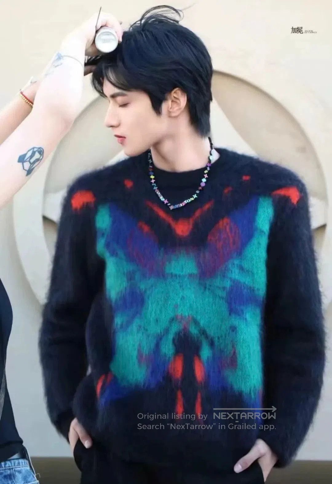 Louis Vuitton Louis Vuitton Graffiti Butterfly Intarsia Sweater. Size US M / EU 48-50 / 2 - 7 Thumbnail