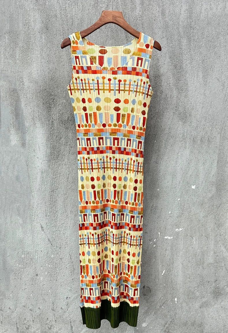 Issey Miyake Issey Miyake Pencil polka dot dress Size L / US 10 / IT 46 - 1 Thumbnail